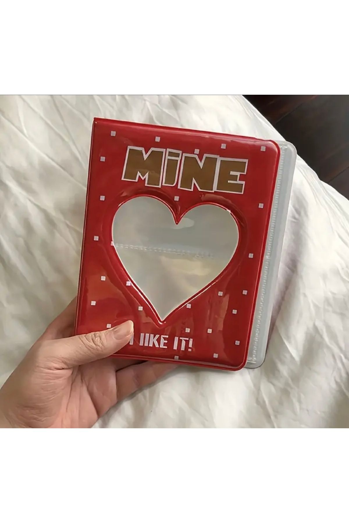 Güneş Kırtasiye 64 Cepli Kopup Fotoğraf Albümü Photocard Binder Kırmızı Renk