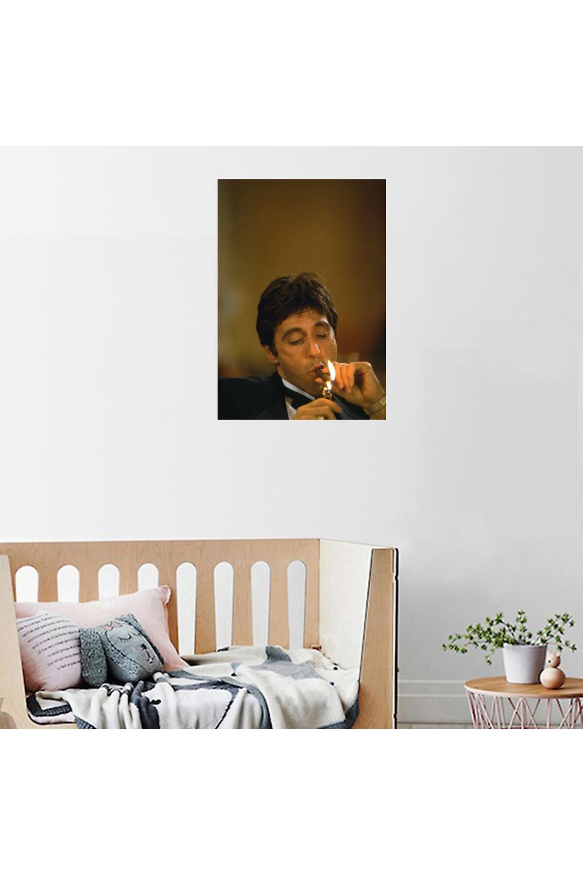 hediyenebak Al Paçino Tasarımlı Yapışkanlı 21x30 Poster Sticker Etiket