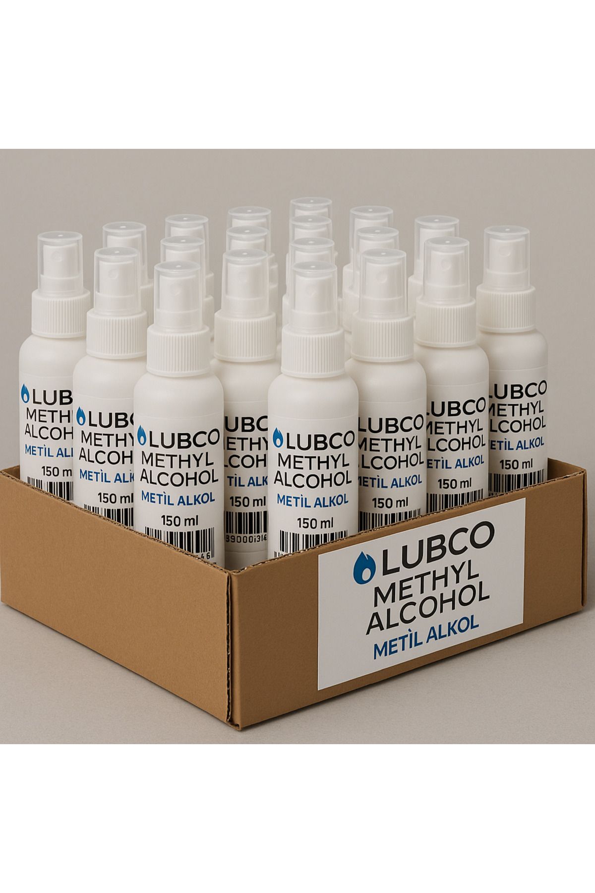 LUBCO Metil alkol methanol sprey %98 saflık 150 ml x 20