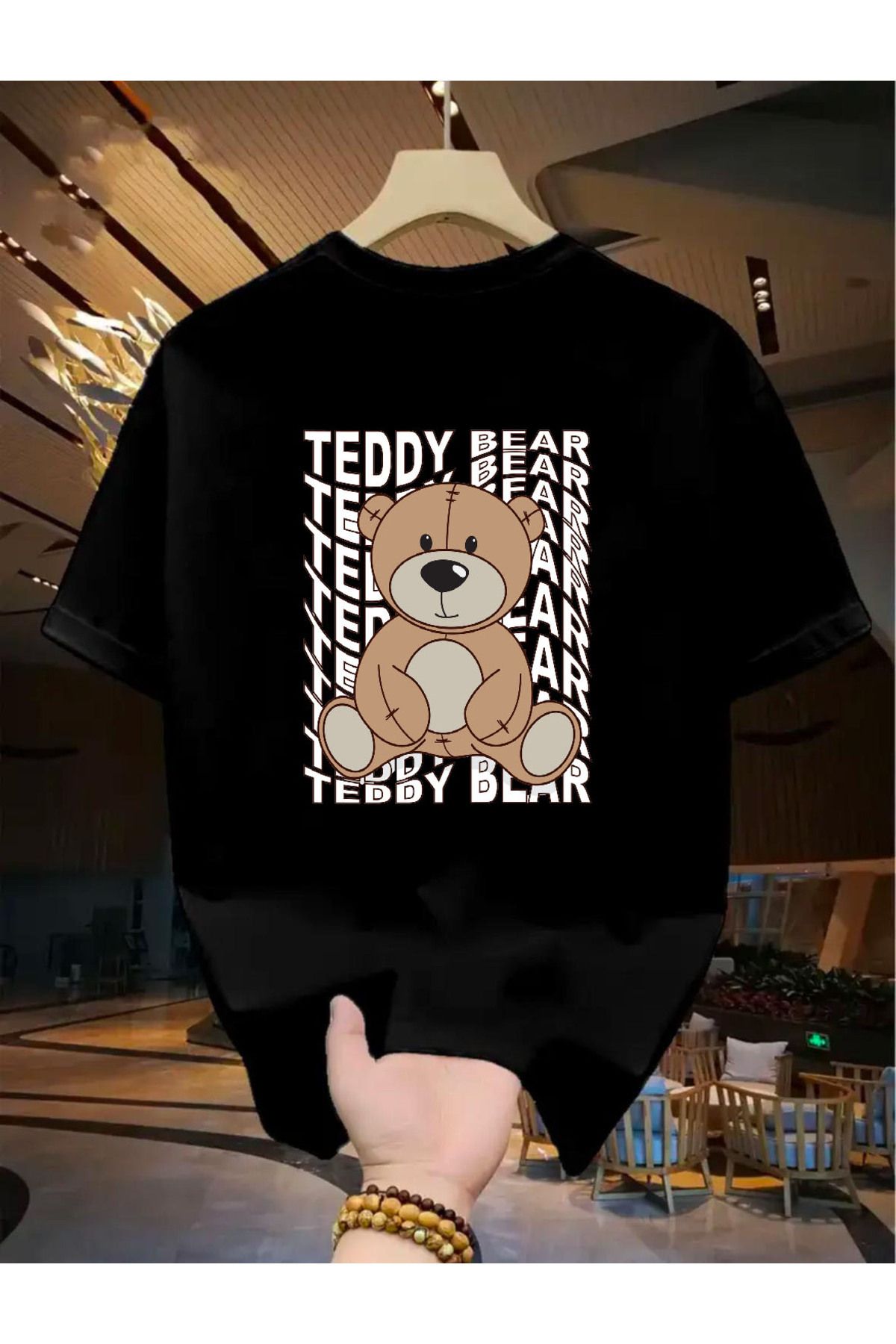 ModaSphere Teddy Bear Baskılı Basic T-Shirt