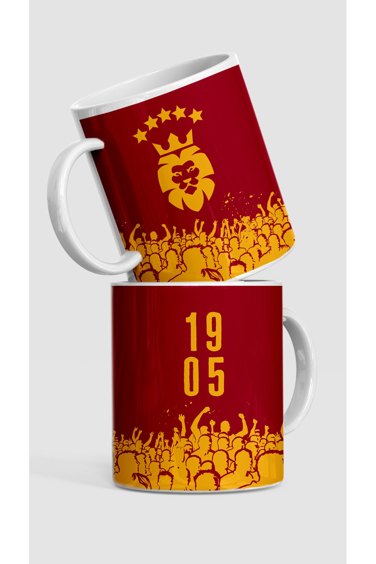 shop Şampiyon 5 Yıldızlı Sarı Kırmızı Taraftar Kupa