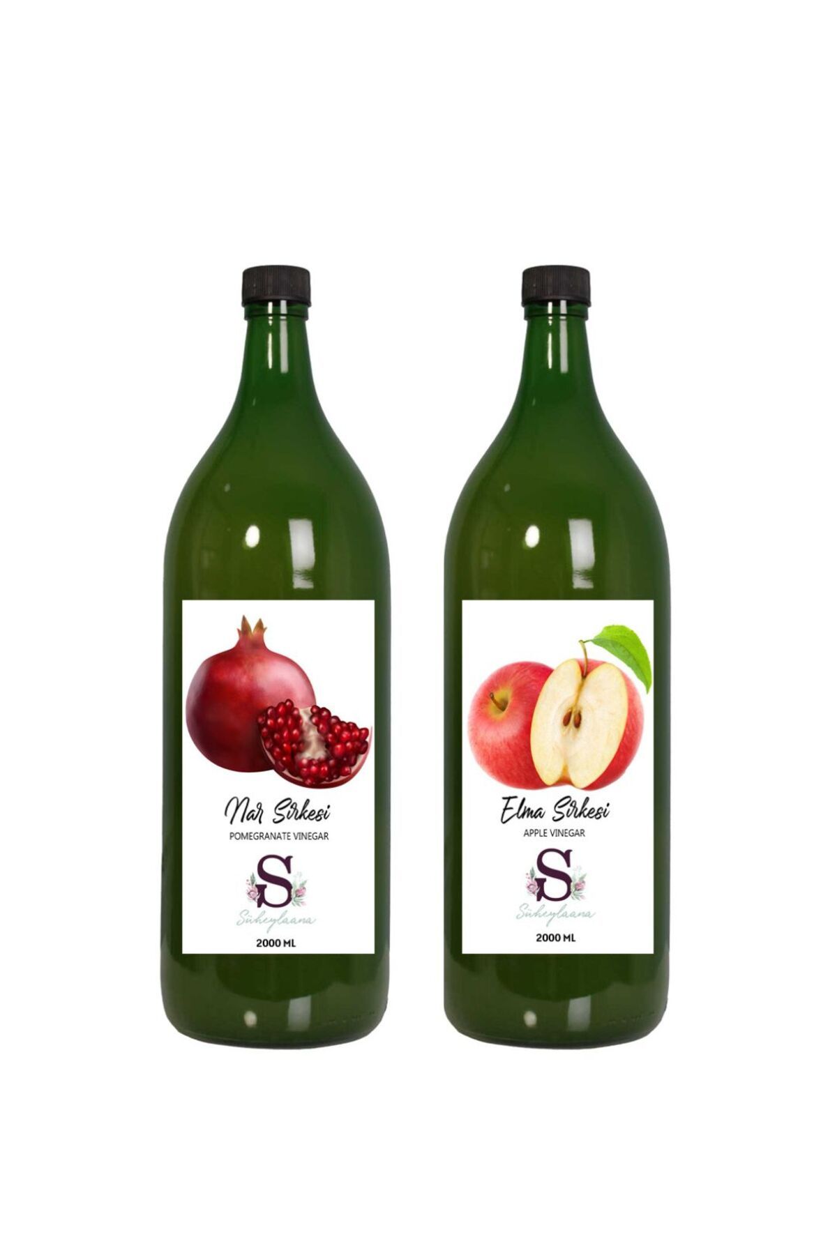Süheylaana Doğal Nar Sirkesi 2000 Ml - Doğal Elma Sirkesi 2000 Ml