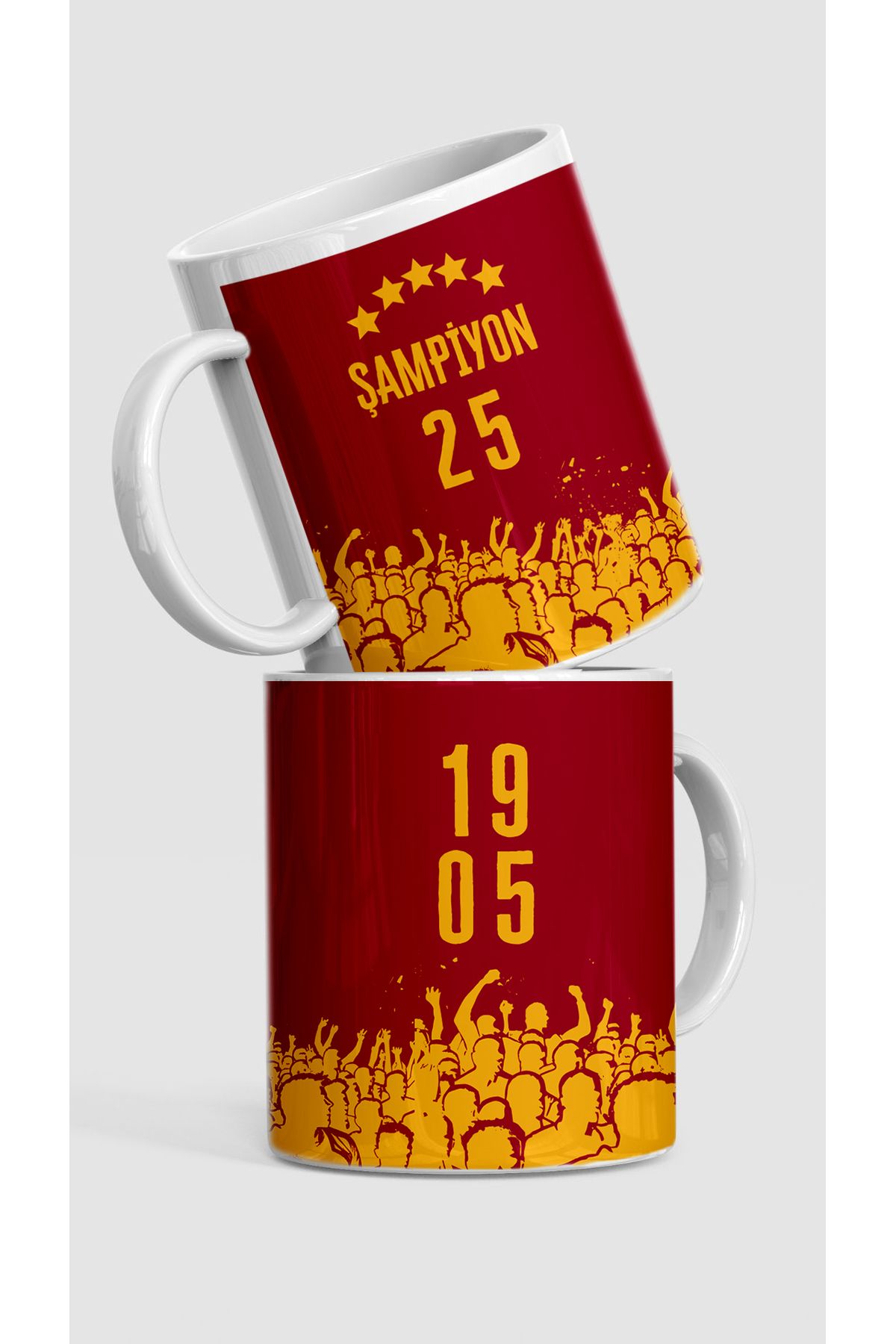 shop 25. Şampiyonluğa Özel Sarı Kırmızı Taraftar Kupa