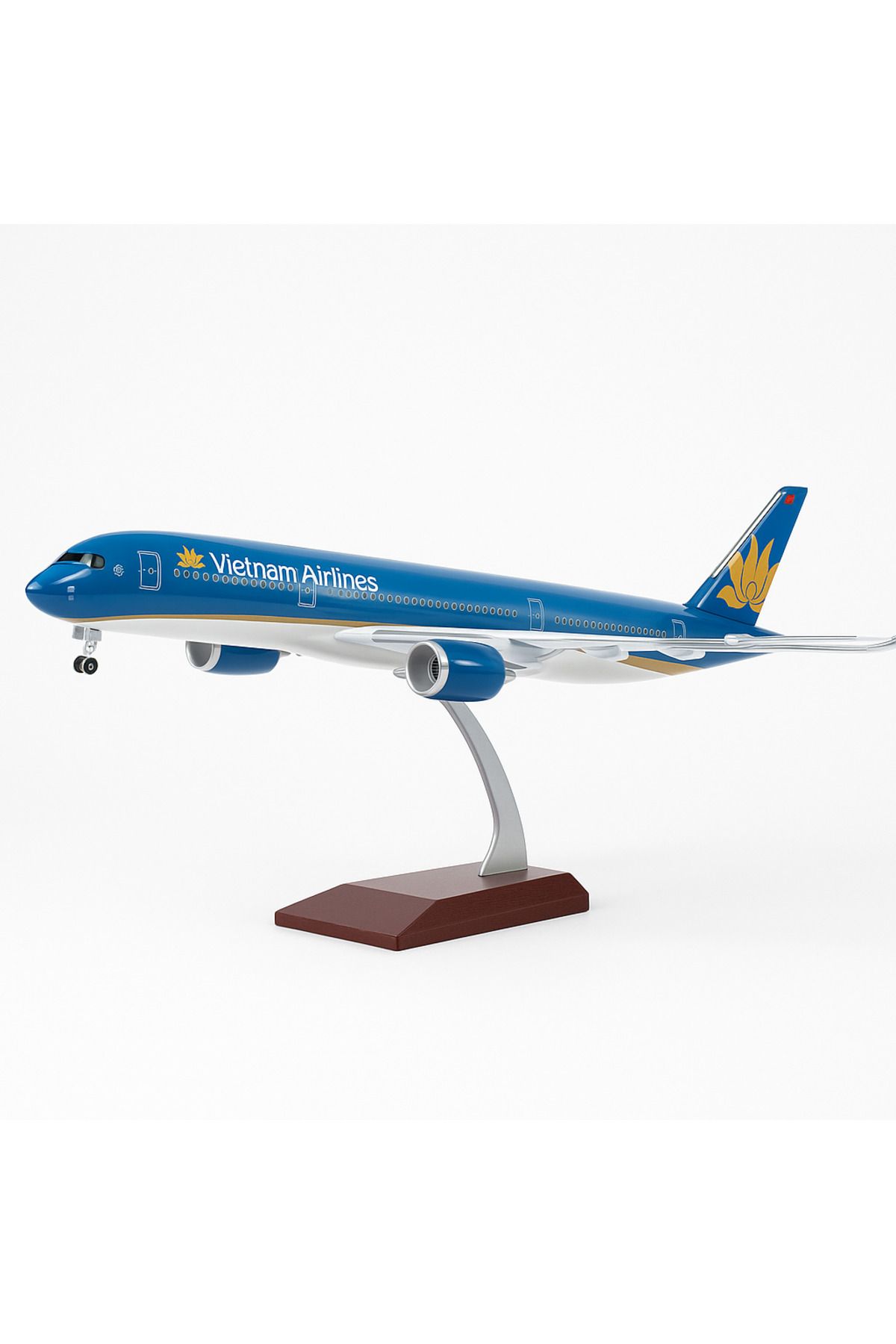 AYDINARTSHOP Vietnam Airlines A350 Model Uçak 1:142 Ölçekli 47 cm Dekoratif Maket