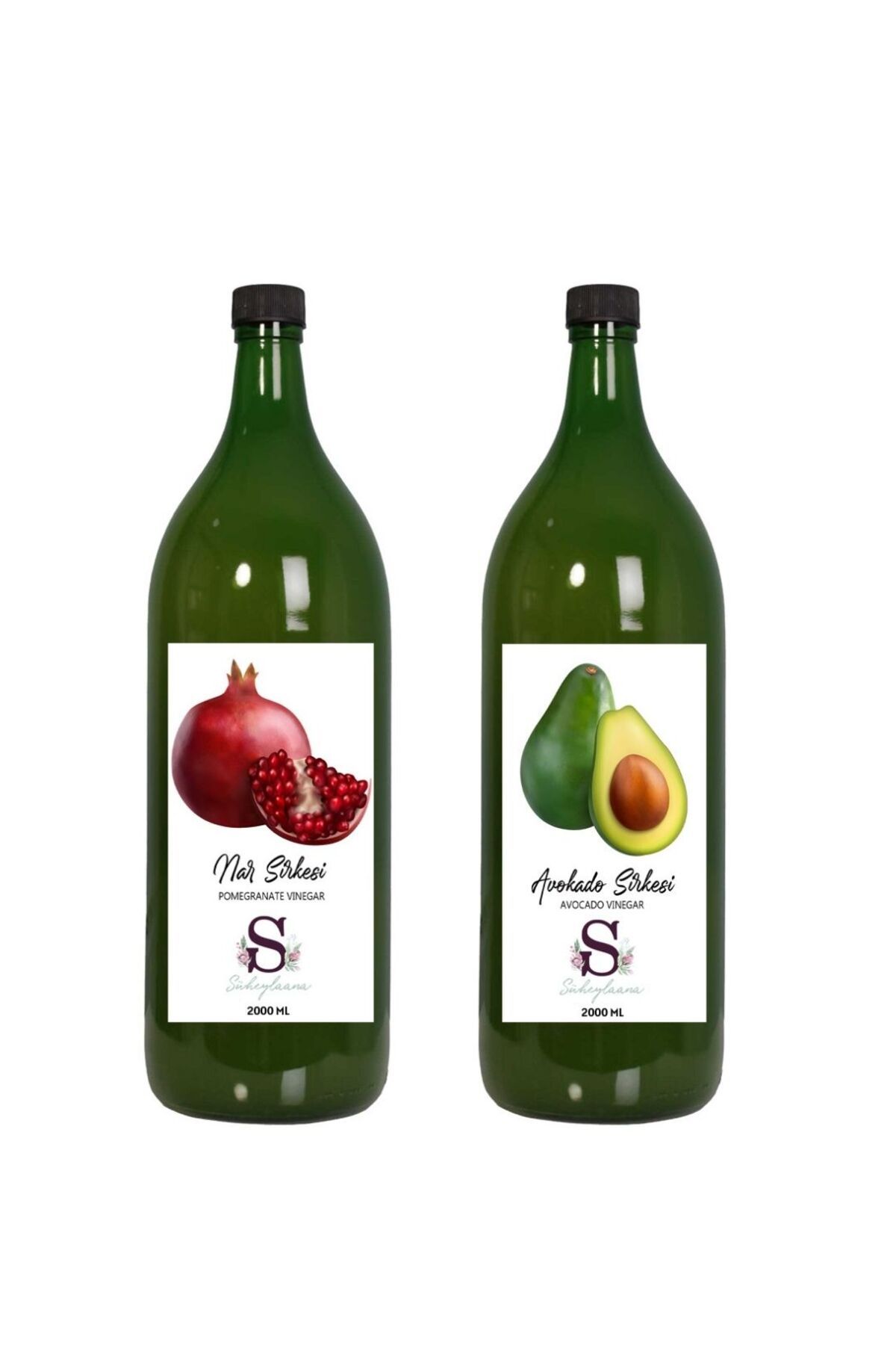 Süheylaana Doğal Nar Sirkesi 2000 Ml - Doğal Avokado Sirkesi 2000 Ml