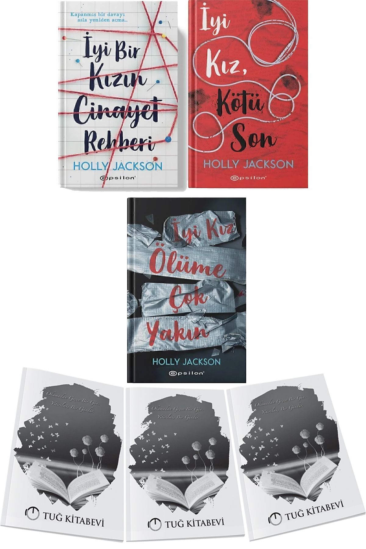 Epsilon Yayınevi İyi Bir Kızın Cinayeti İyi Kız, Kötü Son İyi Kız Ölüme Çok Yakın Holly Jackson 3 Kitap + Hediyeli