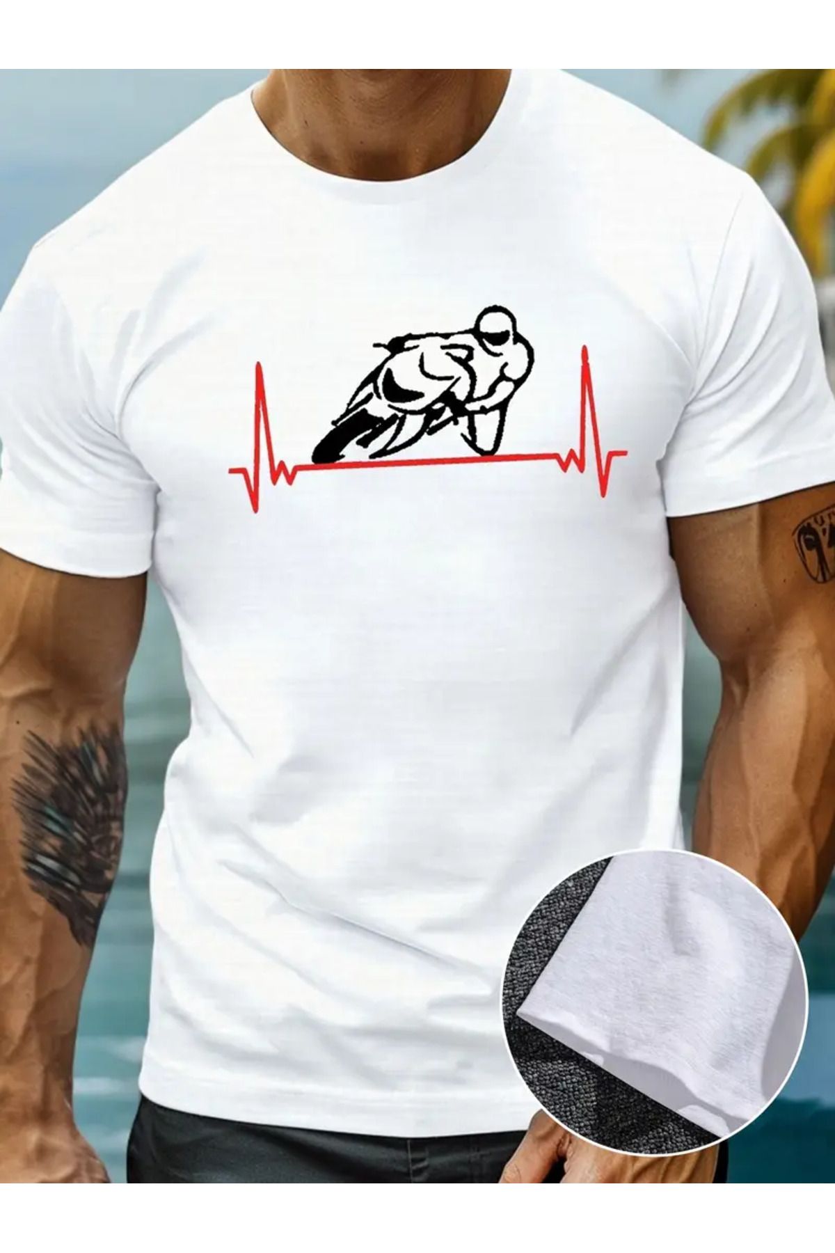 Racıng Yarış Ritim Temalı Racing Tasarım RACING %100 Pamuklu Premium T-Shirt MG1950