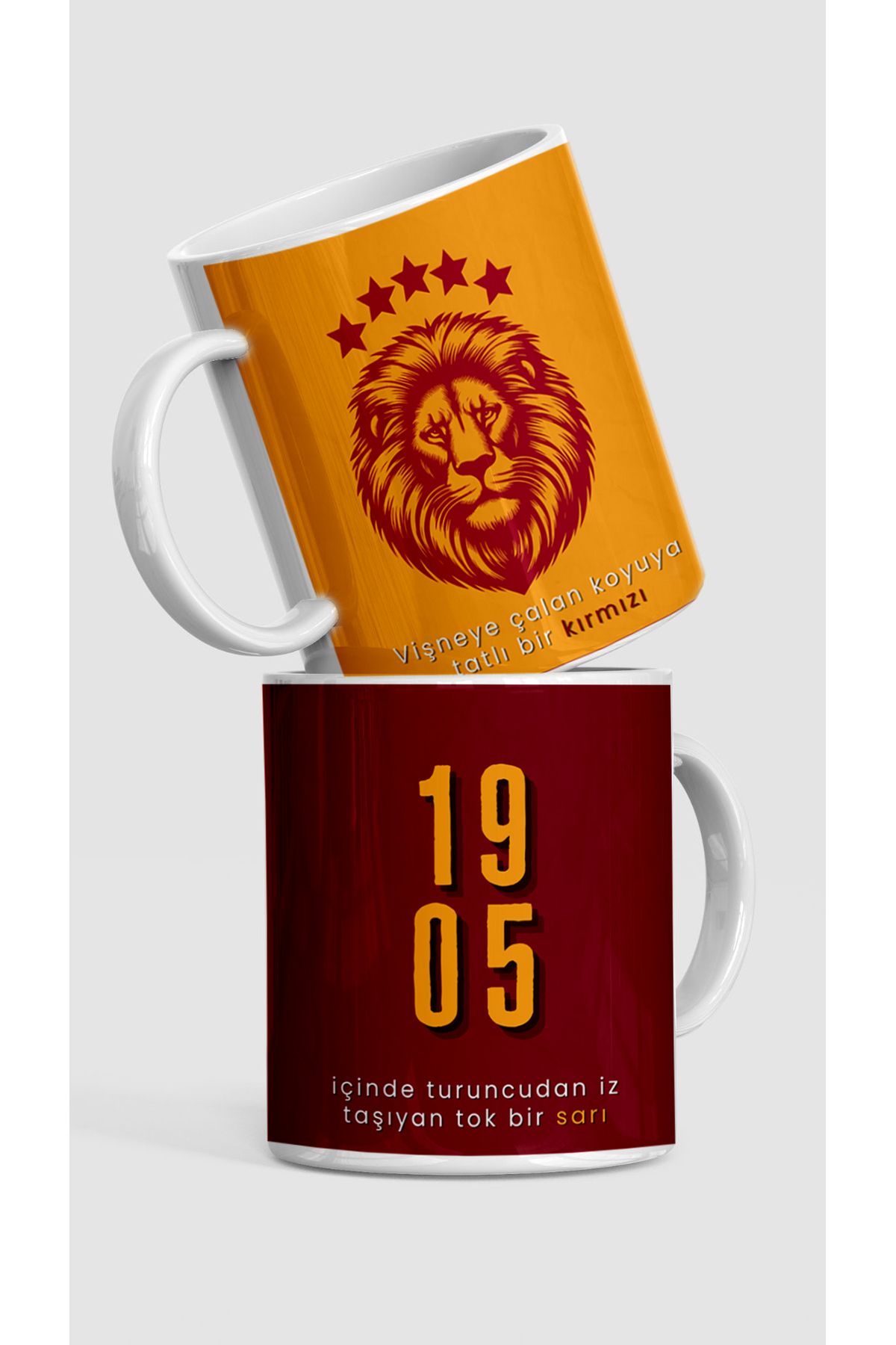shop Şampiyon 5 Yıldızlı Sarı Kırmızı 1905 Aslan Kupa