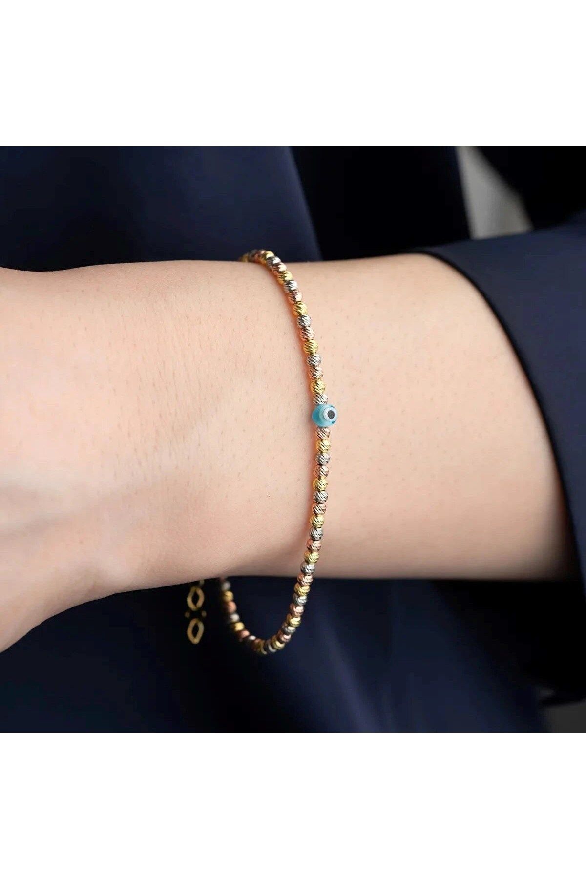beonejewelry DORİKA NAZAR BİLEKLİK | 925 GÜMÜŞ