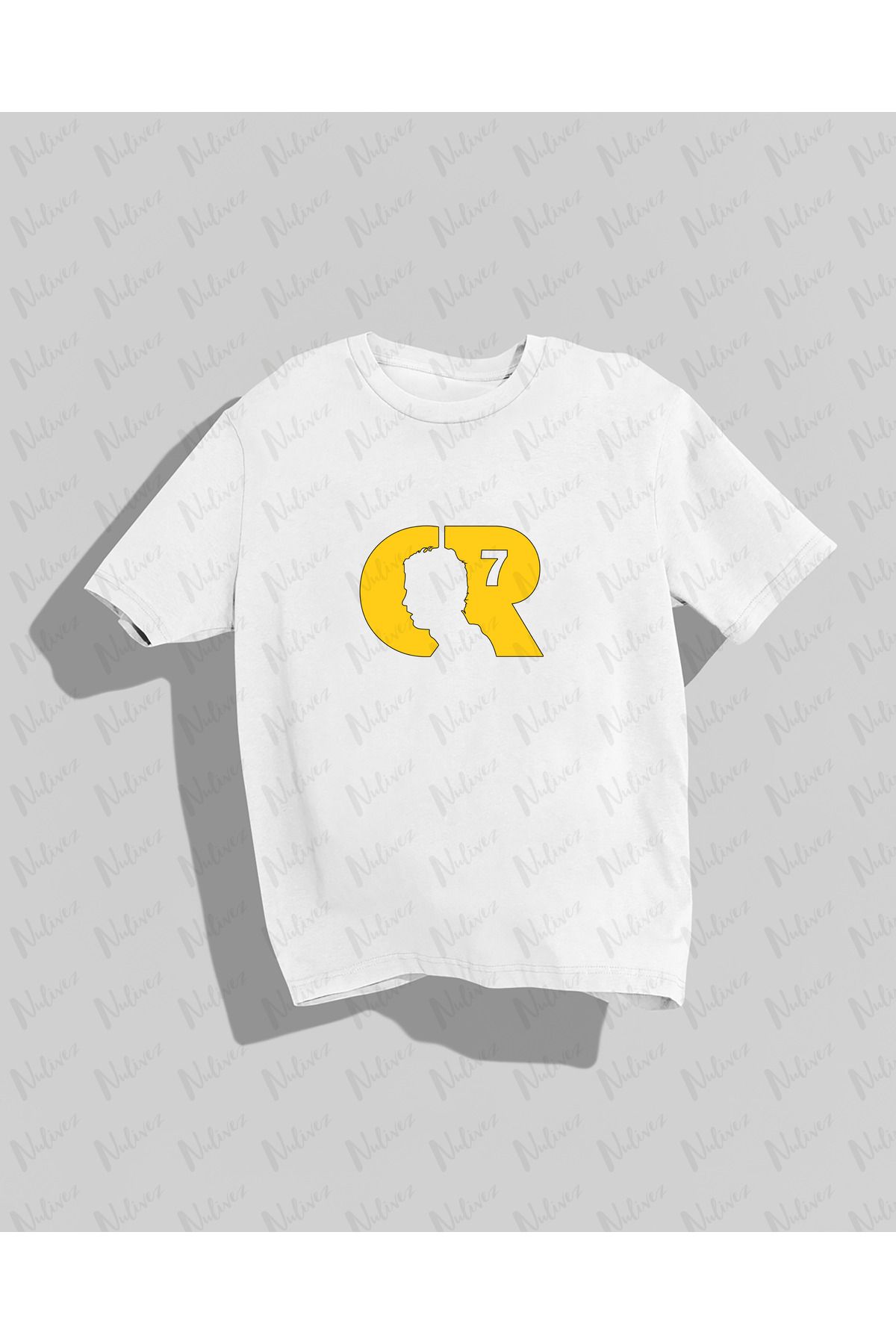 Nulivez Cristiano Ronaldo Tasarımı Baskılı Yüksek Kalite Kompakt Unisex Oversize T-Shirt