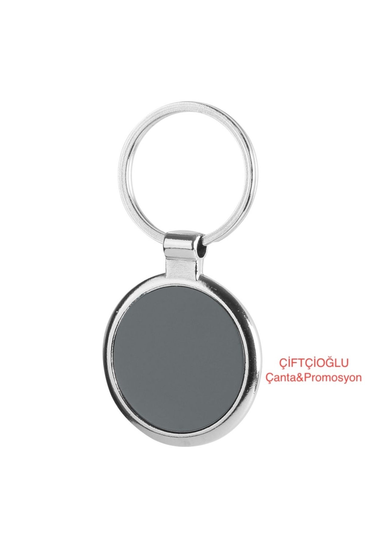 çiftçioğlu Kişiye Özel Lazer İsim-Logo Baskılı Metal Anahtarlık