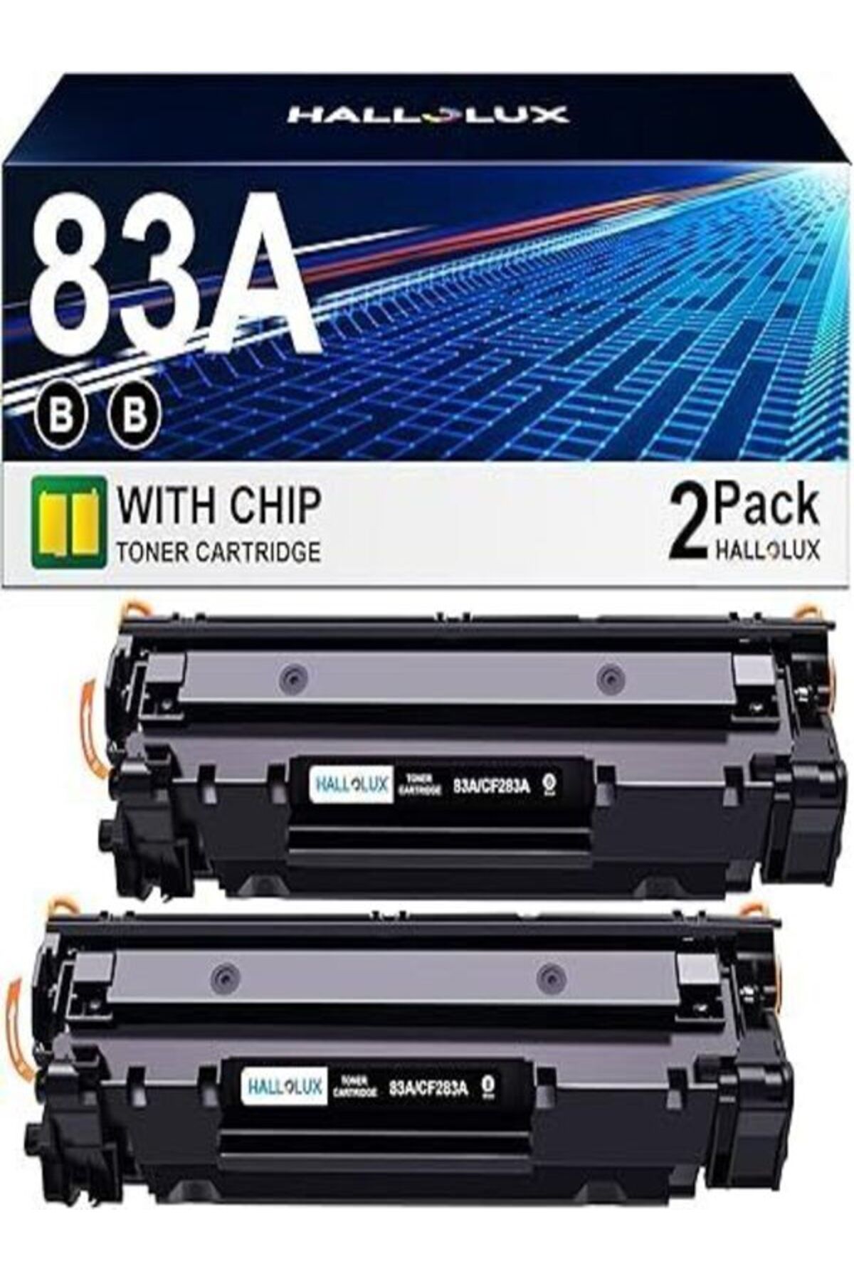 HP 83A M225dw M225dn M125nw M127fw M127fn M201dw Printers, (2 Black) 83A Toner AURA TONER