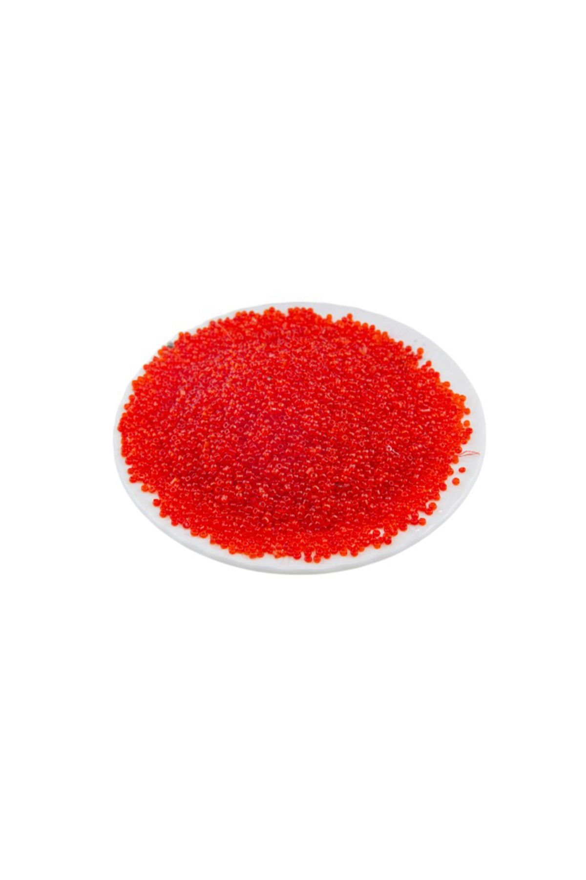 Serhat Aksesuar ve El İşçilik Şeffaf Kırmızı (11/0) 2 mm Kum Boncuğu 100 gr