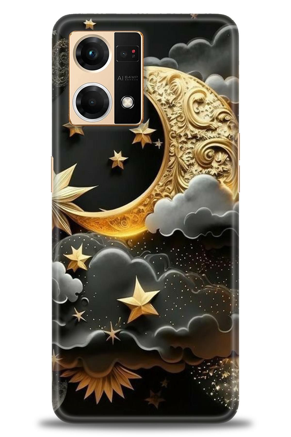 OPPO Reno 7 İle Tam Uyumlu HD Baskılı Desenli Kılıf - Oppo - 722