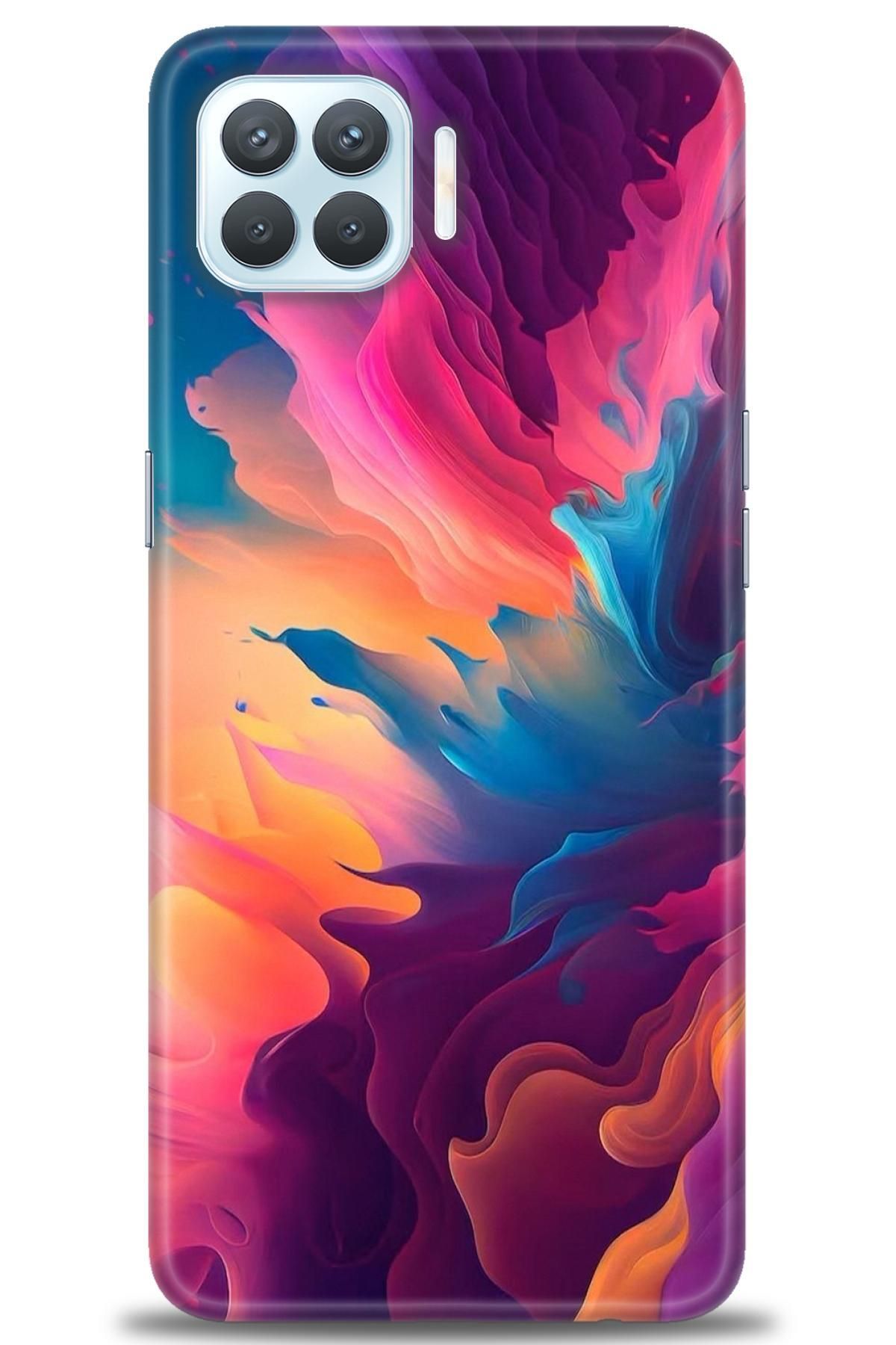 OPPO Reno 4 Lite İle Tam Uyumlu HD Baskılı Desenli Kılıf - Oppo - 214