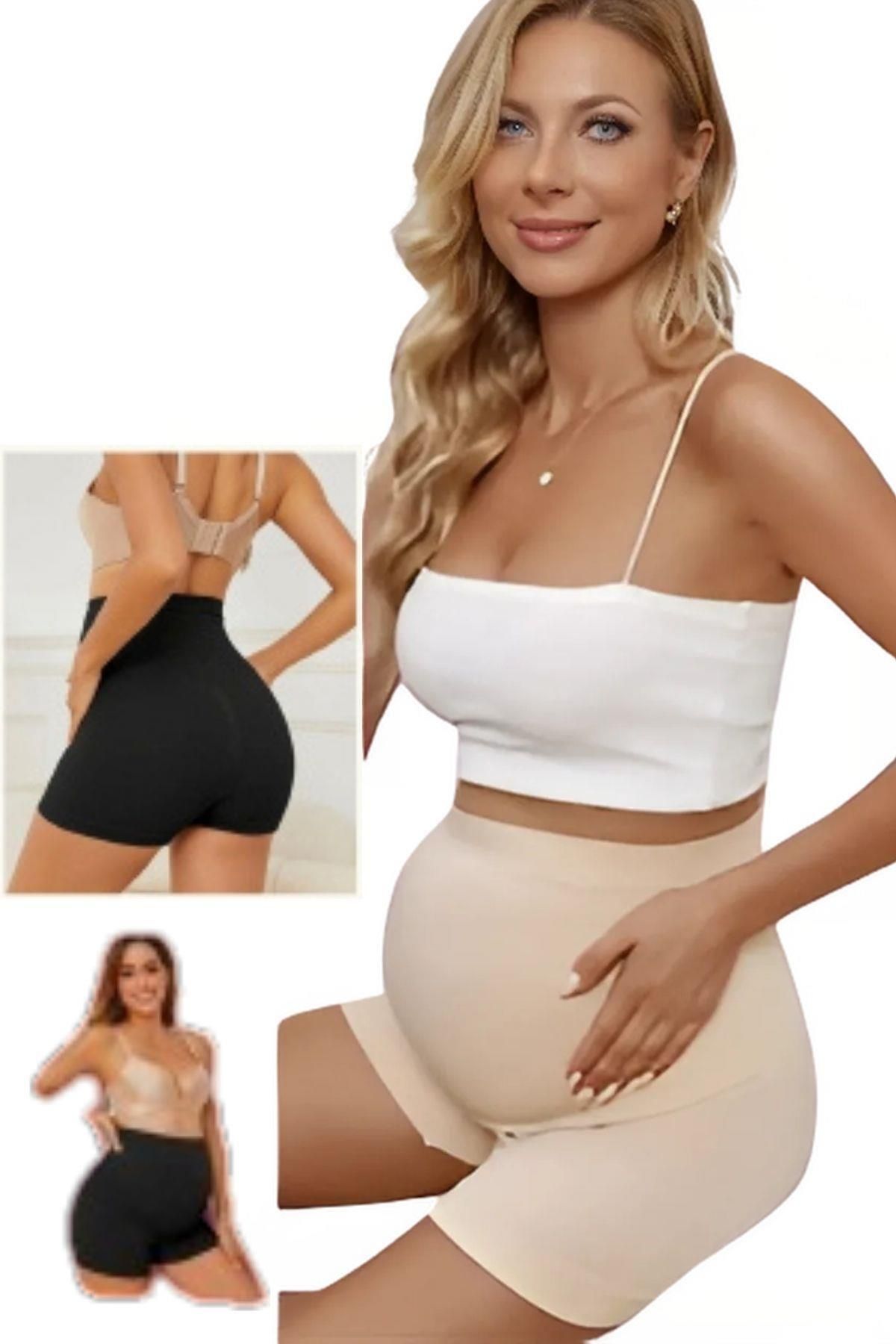 BscitirStore 4450 HAMİLE ŞORT DİKİŞSİZ KORSE