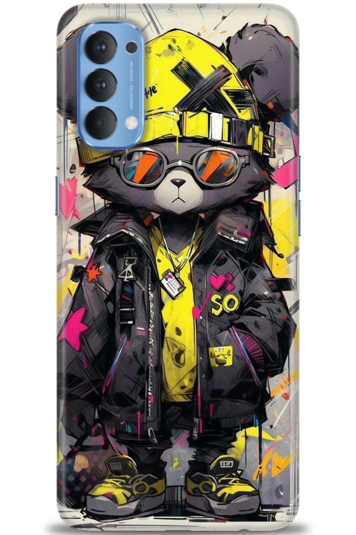 OPPO Reno 4 İle Tam Uyumlu HD Baskılı Desenli Kılıf - Oppo - 597