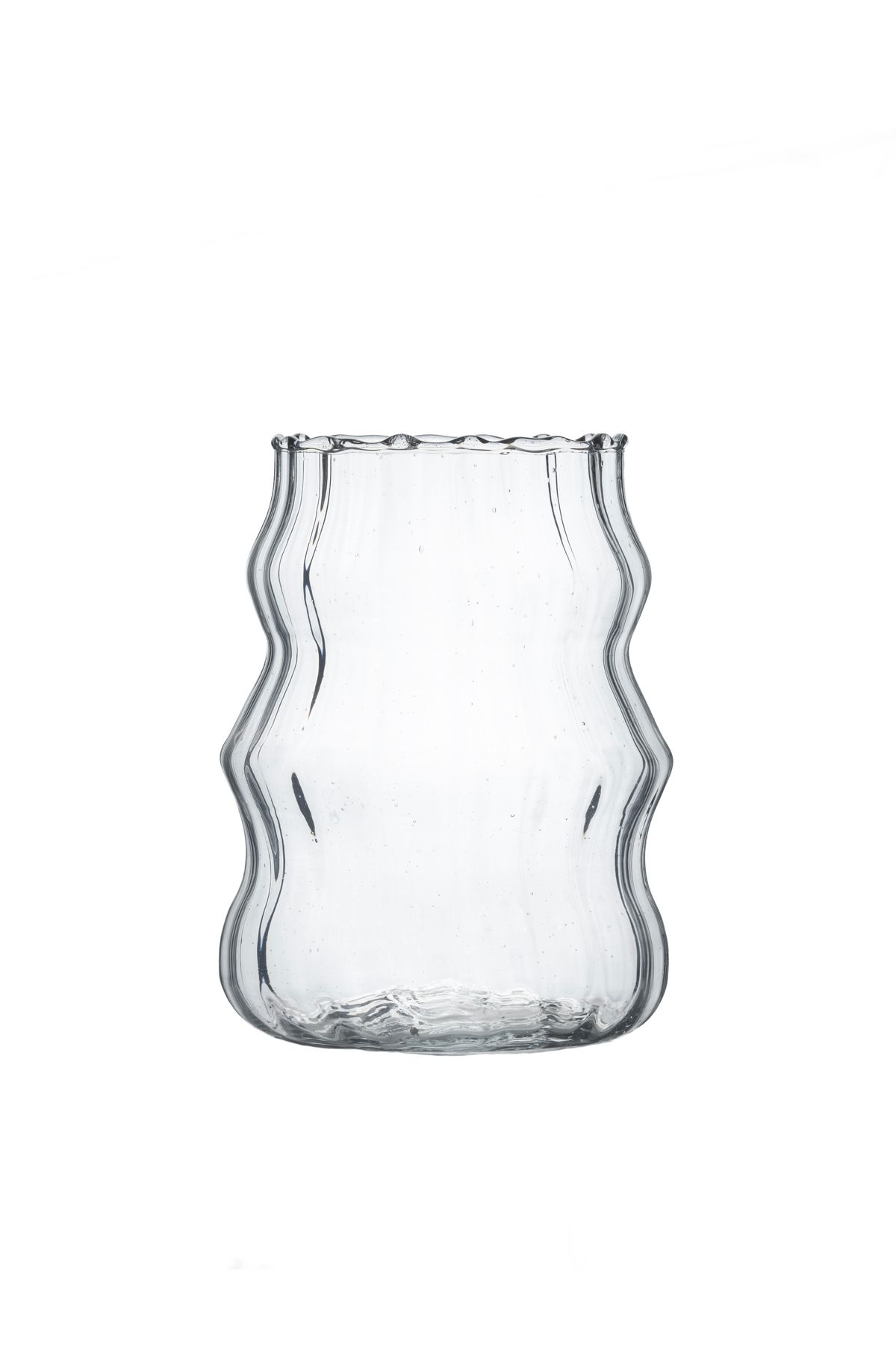 BACK SINE 500 ml Tasarım Cam Kokteyl Bardağı – Şık Stil, Dalgalı Form, Sunum İçin İdeal