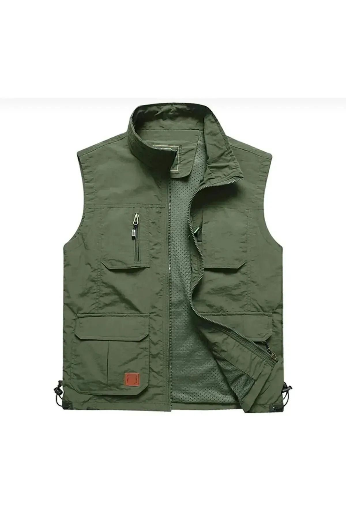 SUİT AYDIN Yelek Outdoor Dört Mevsim Çok Cepli Hızlı Kuruyan Bej BİR BEDEN BÜYÜK ALIN KALIP DAR