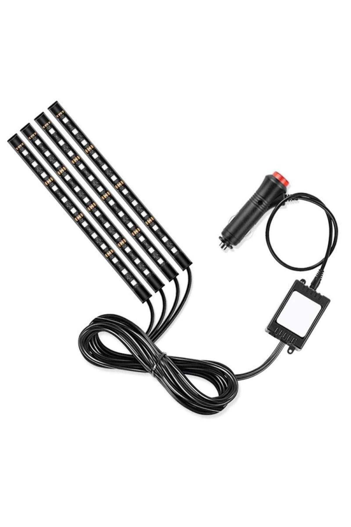 SIKS-® LED strip kit 4 self-adhesive strips and sound function, with 12 LEDs, multicolor 2