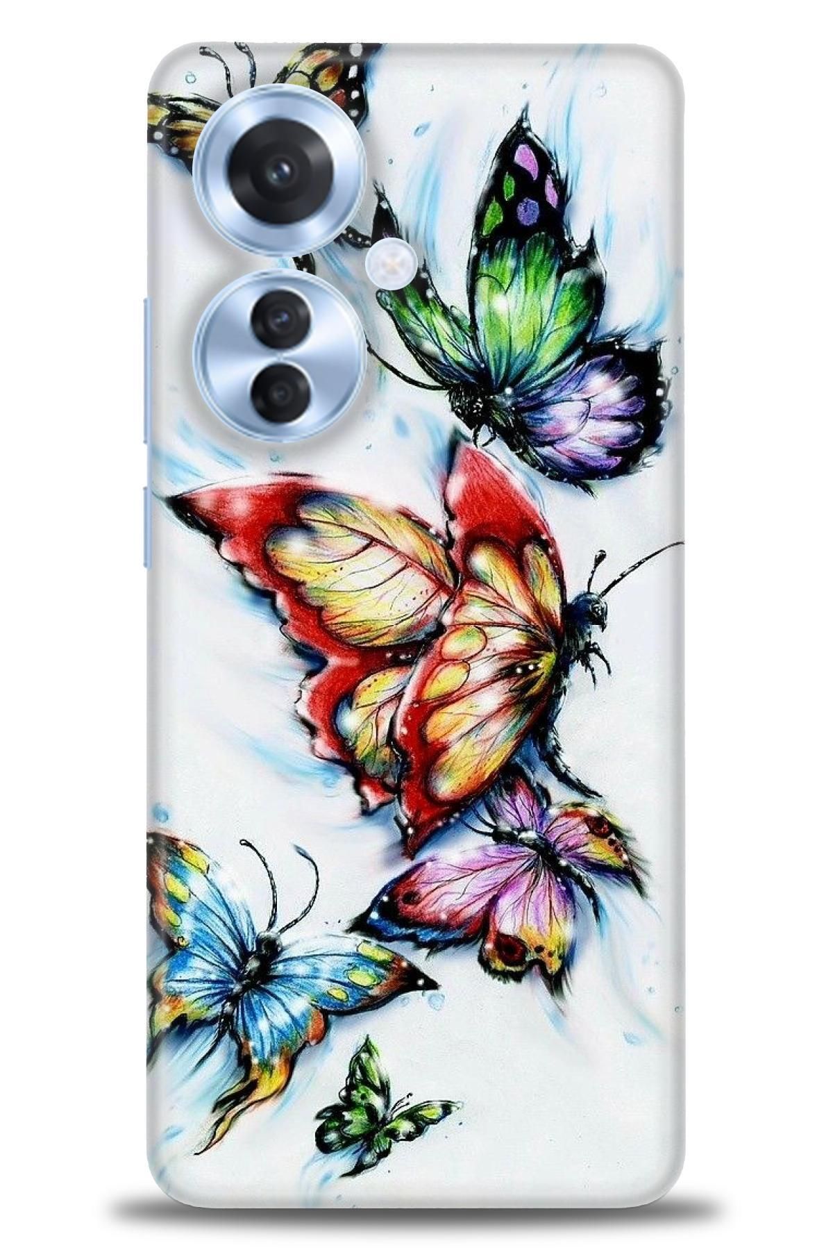 OPPO Reno 11F İle Tam Uyumlu HD Baskılı Desenli Kılıf - Oppo - 525