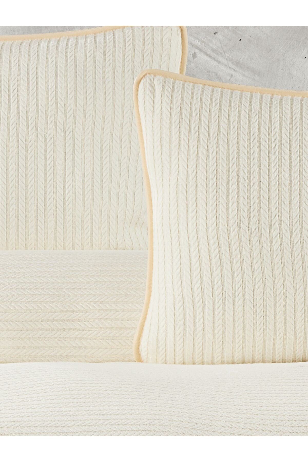 AsilHome-Soft Textured Pique Set - Breathable Fabric Modern Pattern Double Pique Set of 3 2