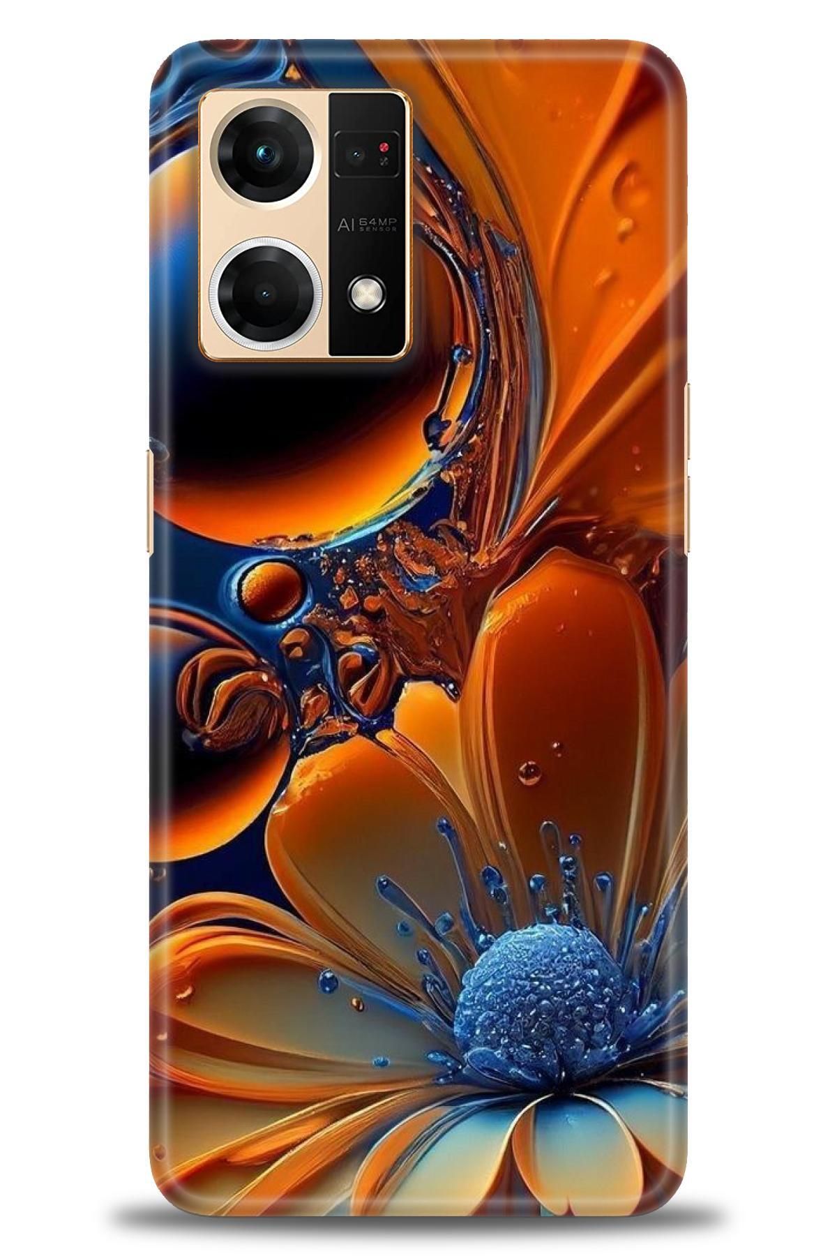 OPPO Reno 7 İle Tam Uyumlu HD Baskılı Desenli Kılıf - Oppo - 360