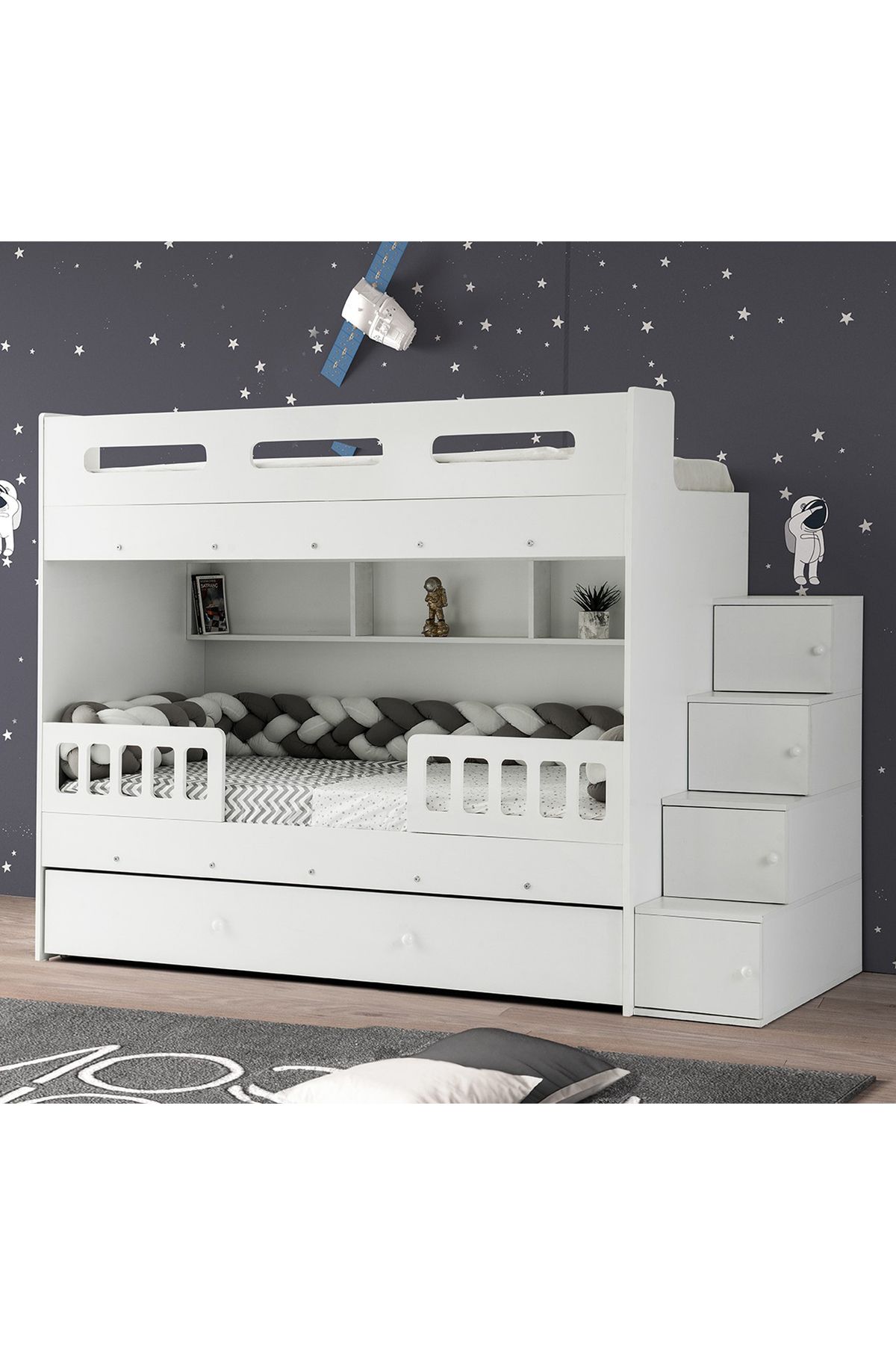 CSM MODULER MOBİLYA Berlin Yavrulu Ranza Çelik Destekli