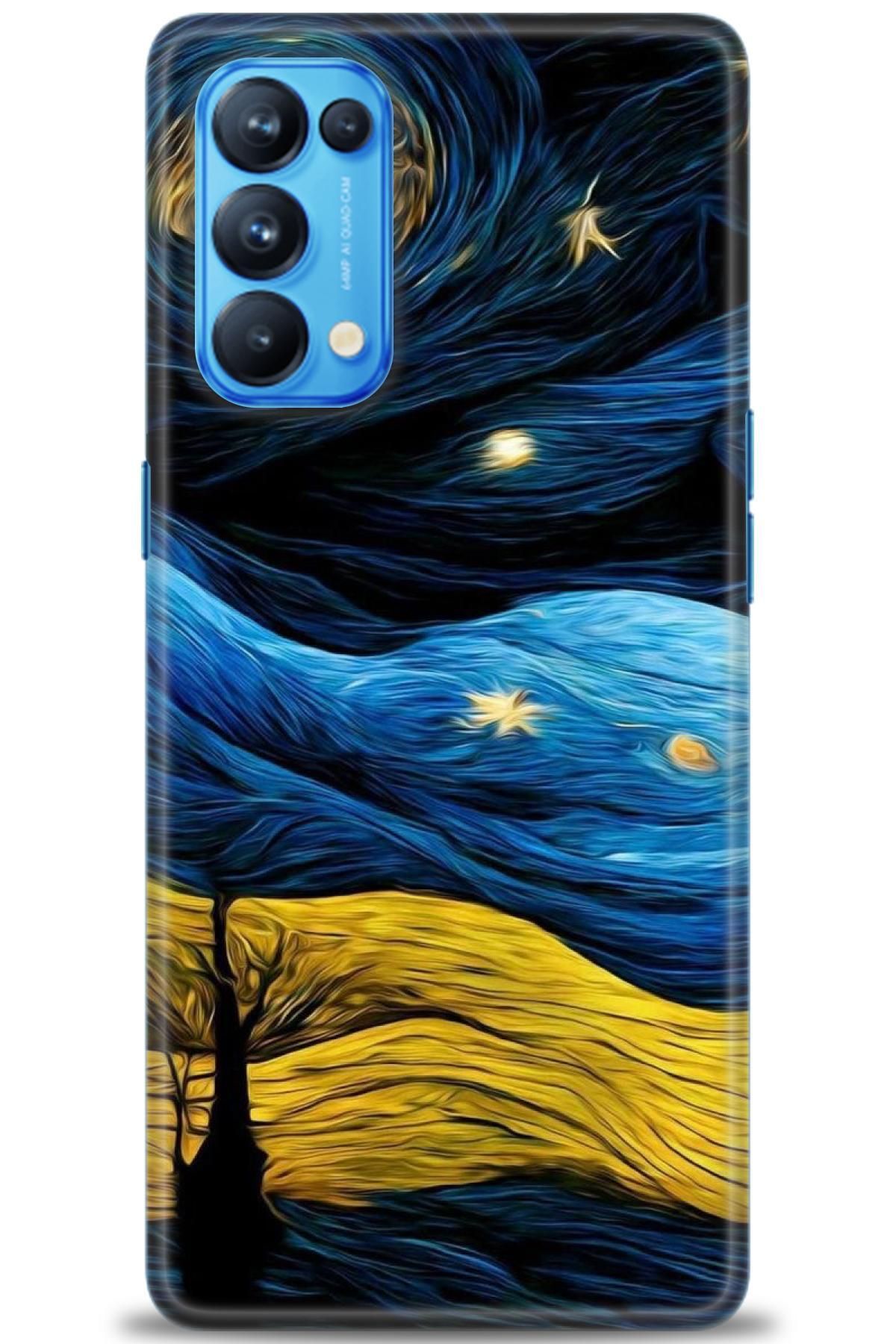 OPPO Reno 5 Pro İle Tam Uyumlu HD Baskılı Desenli Kılıf - Oppo - 721
