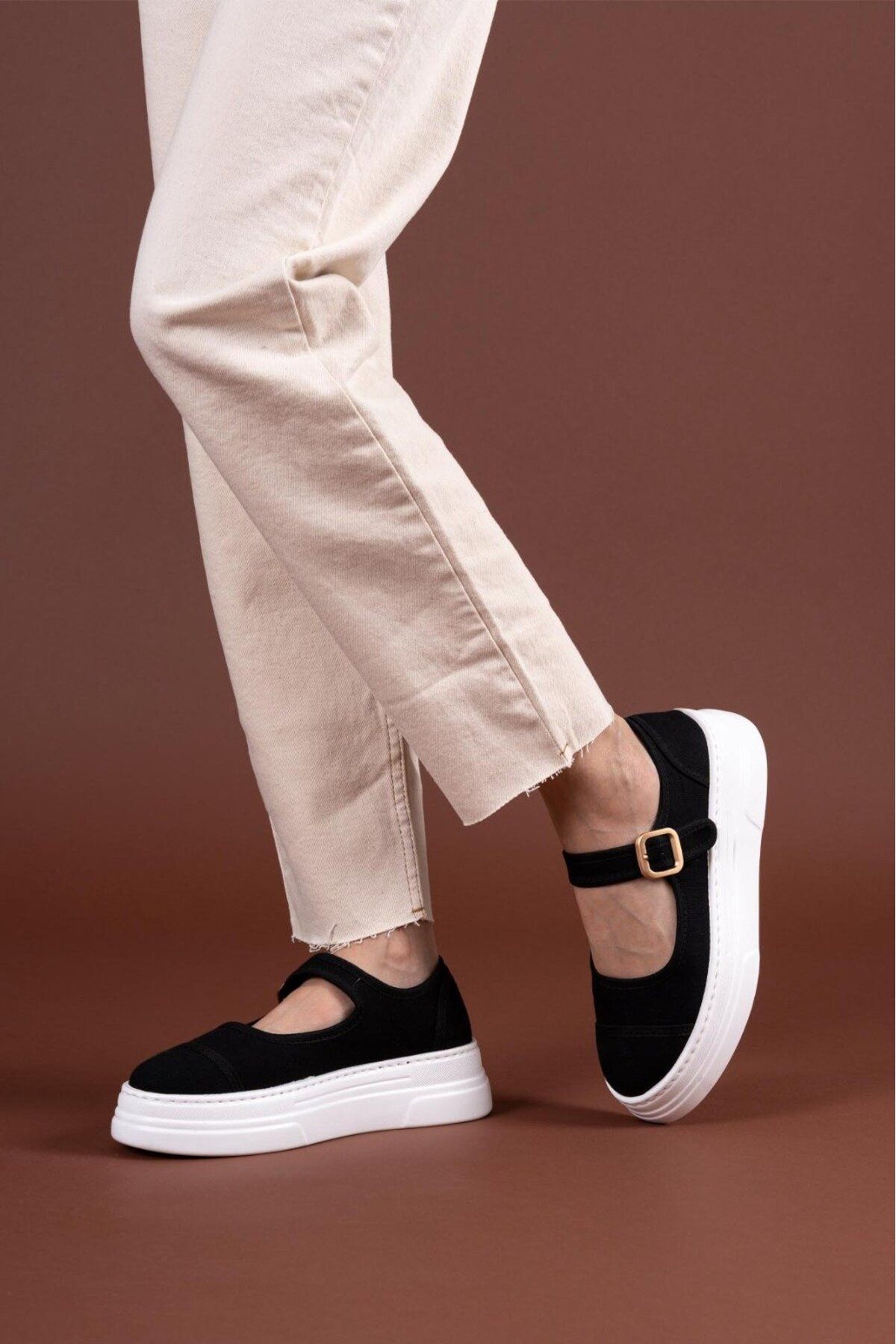 ElloLita Grown Baretli Ortopedik Keten Sneaker