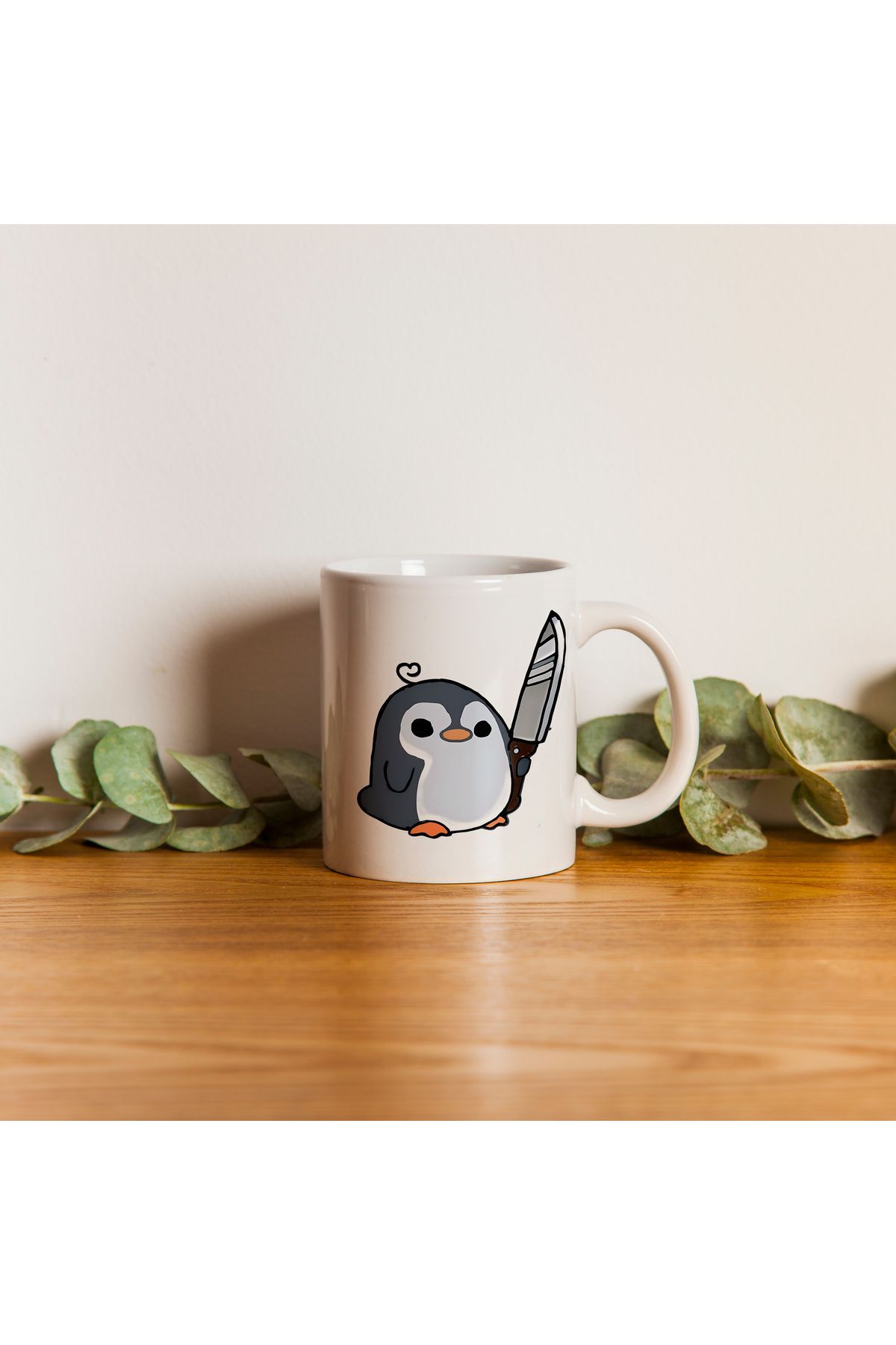 Ayabak Kupa Bardak - Penguen Desenli Kupa Bardak - Hediyelik Kupa Bardak