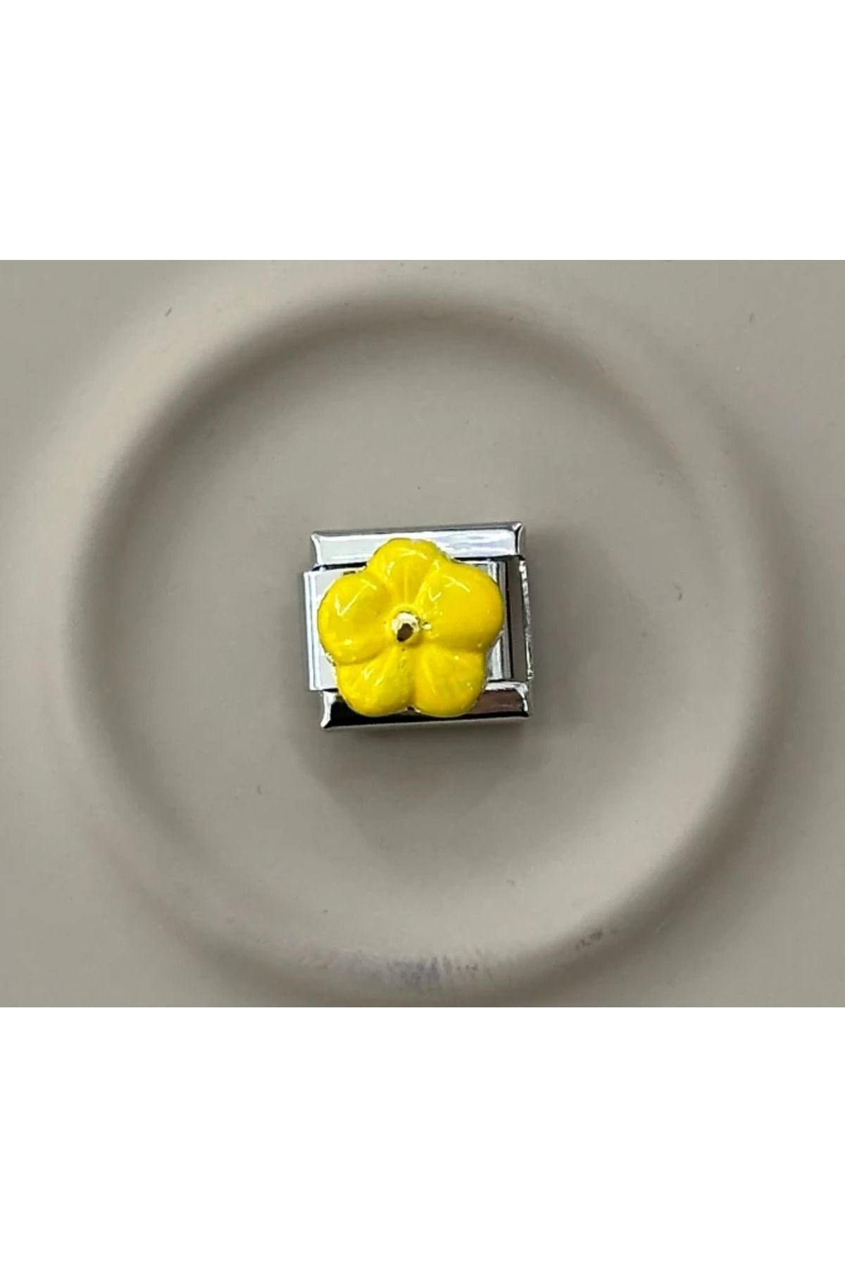 ENTA SHOP Yellow Flower İtalyan Charm