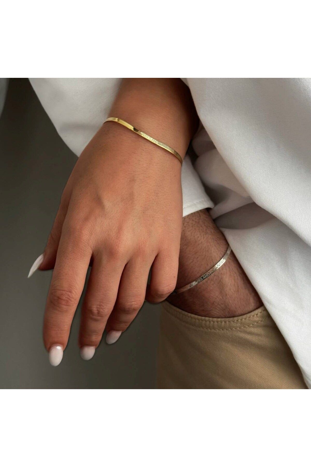 beonejewelry EZME ZİNCİR GRAVÜRLÜ BİLEKLİK | 925 GÜMÜŞ