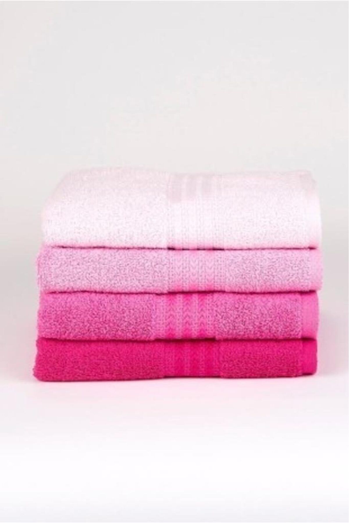 melfxxl eticaret 4´lü 50x90 Havlu Seti Pembe