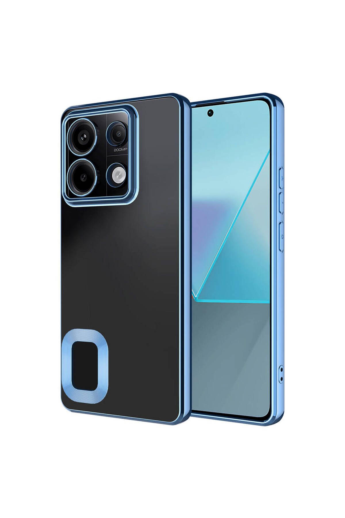 SKYARC Xiaomi Redmi Note 13 Pro 5G Kılıf Kamera Korumalı Logo Gösteren Omega Kapak
