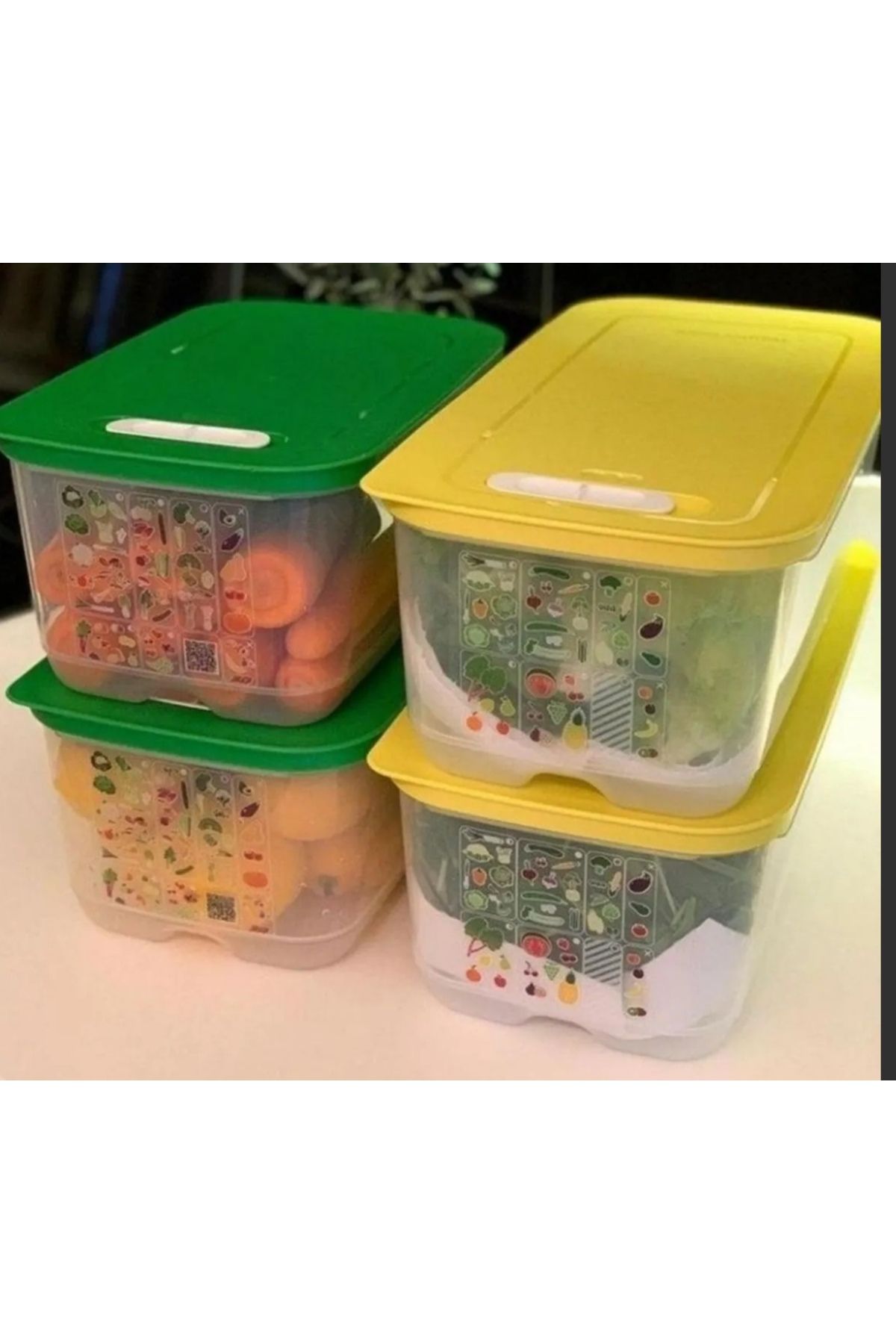 Tupperware Sera 2 Adet 6.1 LT ve 2 Adet 4.4 LT.