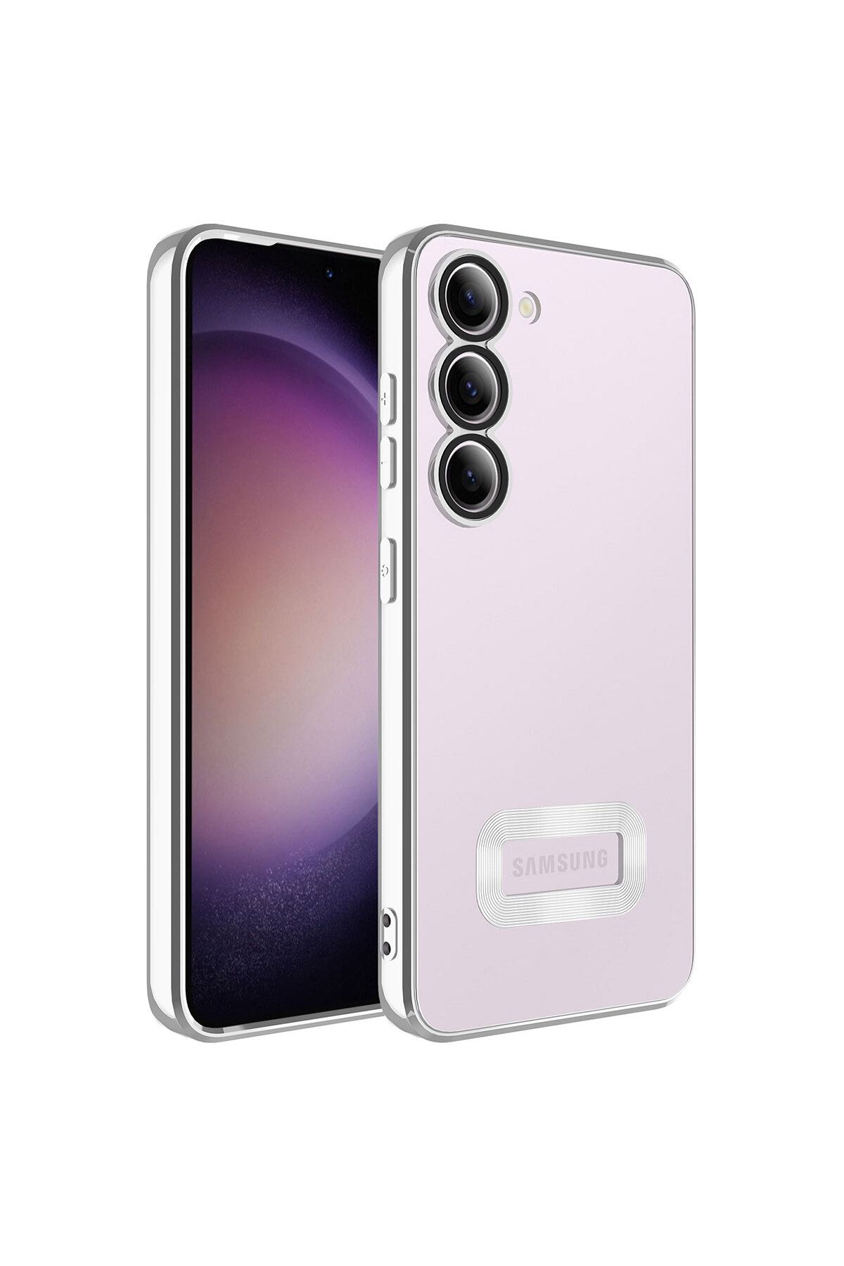 SKYARC Samsung Galaxy S23 Plus Kılıf Kamera Korumalı Logo Gösteren Omega Kapak