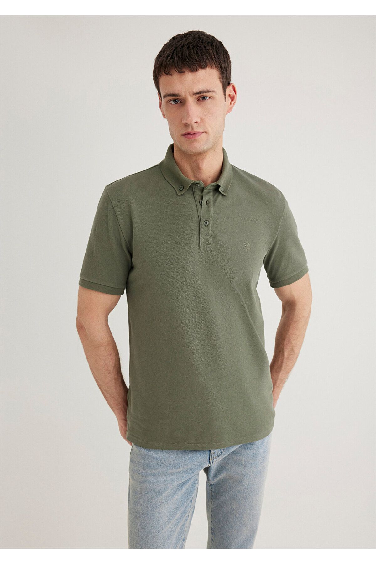 Mavi-Khakifarbenes Polo-T-Shirt – Slim Fit, Slim Fit063247-33198 2