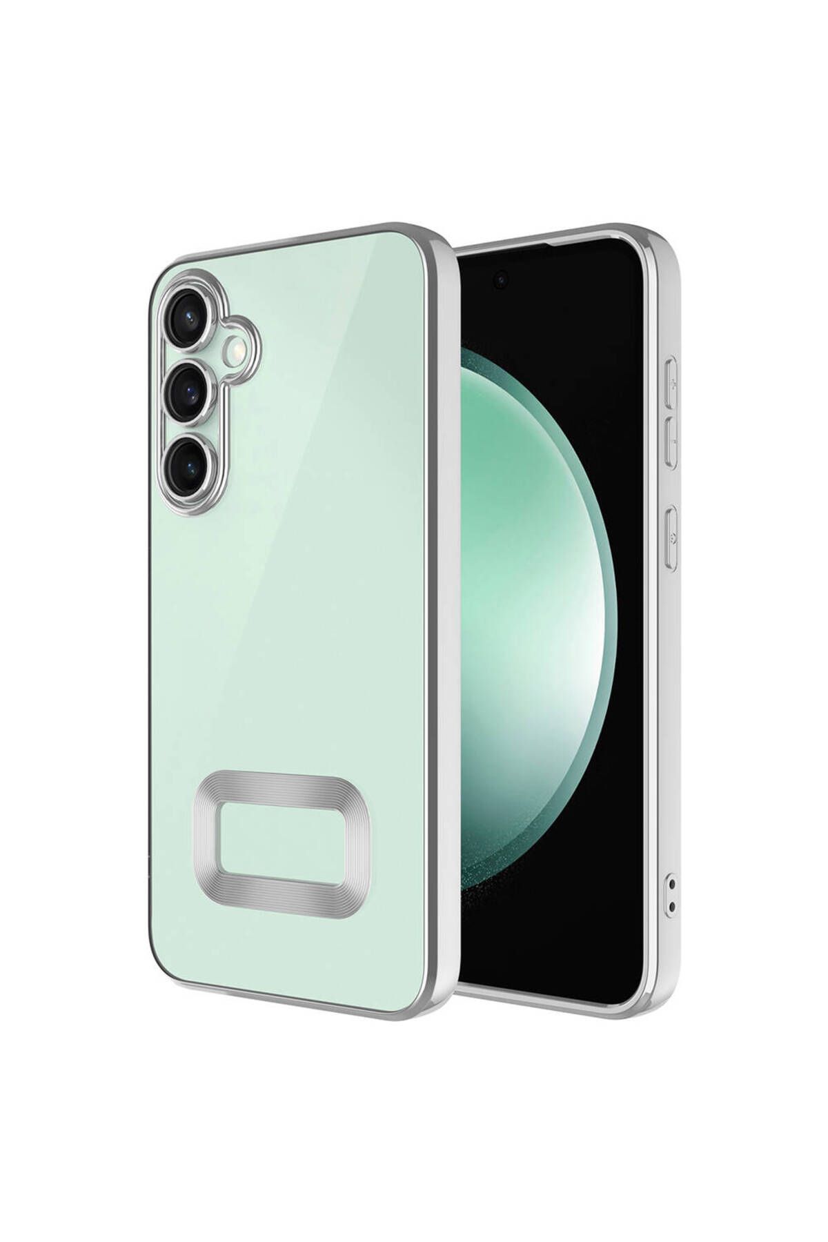 SKYARC Samsung Galaxy S24 Kılıf Kamera Korumalı Logo Gösteren Omega Kapak