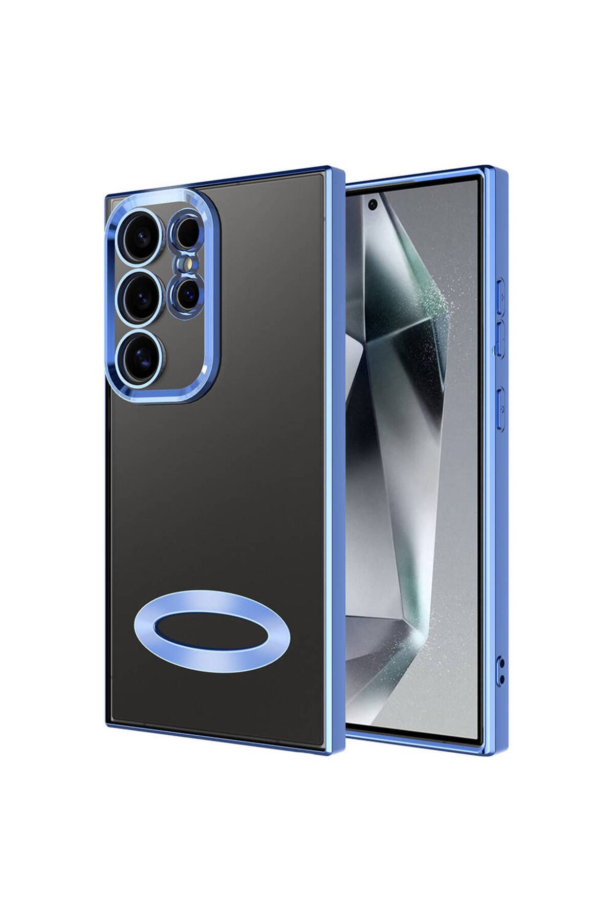 SKYARC Samsung Galaxy S24 Ultra Kılıf Kamera Korumalı Logo Gösteren Omega Kapak