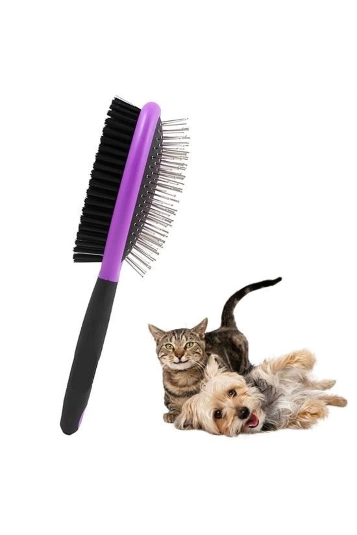 Epilons Çok Amaçlı Çift Taraflı Kolay Evcil Hayvan Kedi Köpek Temizleme Pet Fırçası