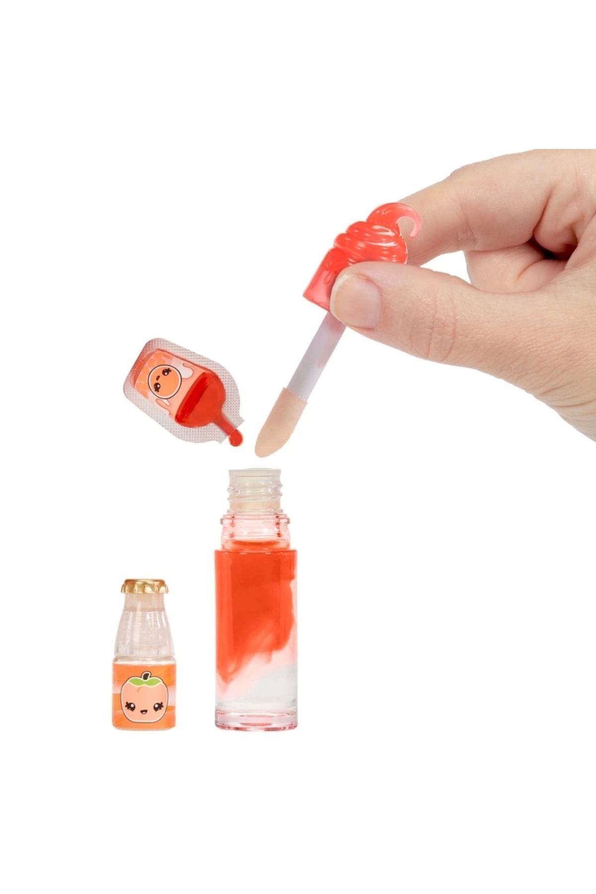 KdrElektronik-Yummiland Piper Peach Doll – Toy Set with Lip Gloss 3
