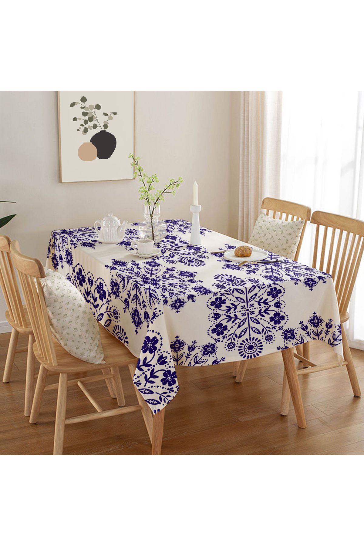 Rell Home Dertsiz Masa Örtüsü,Şantuk Kumaş,Leke Tutmayan Model