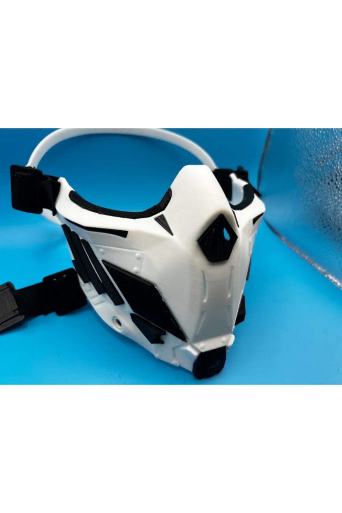 3d model s Cyberpunk Maske - Print-in-Place Tasarım 3D Baskı