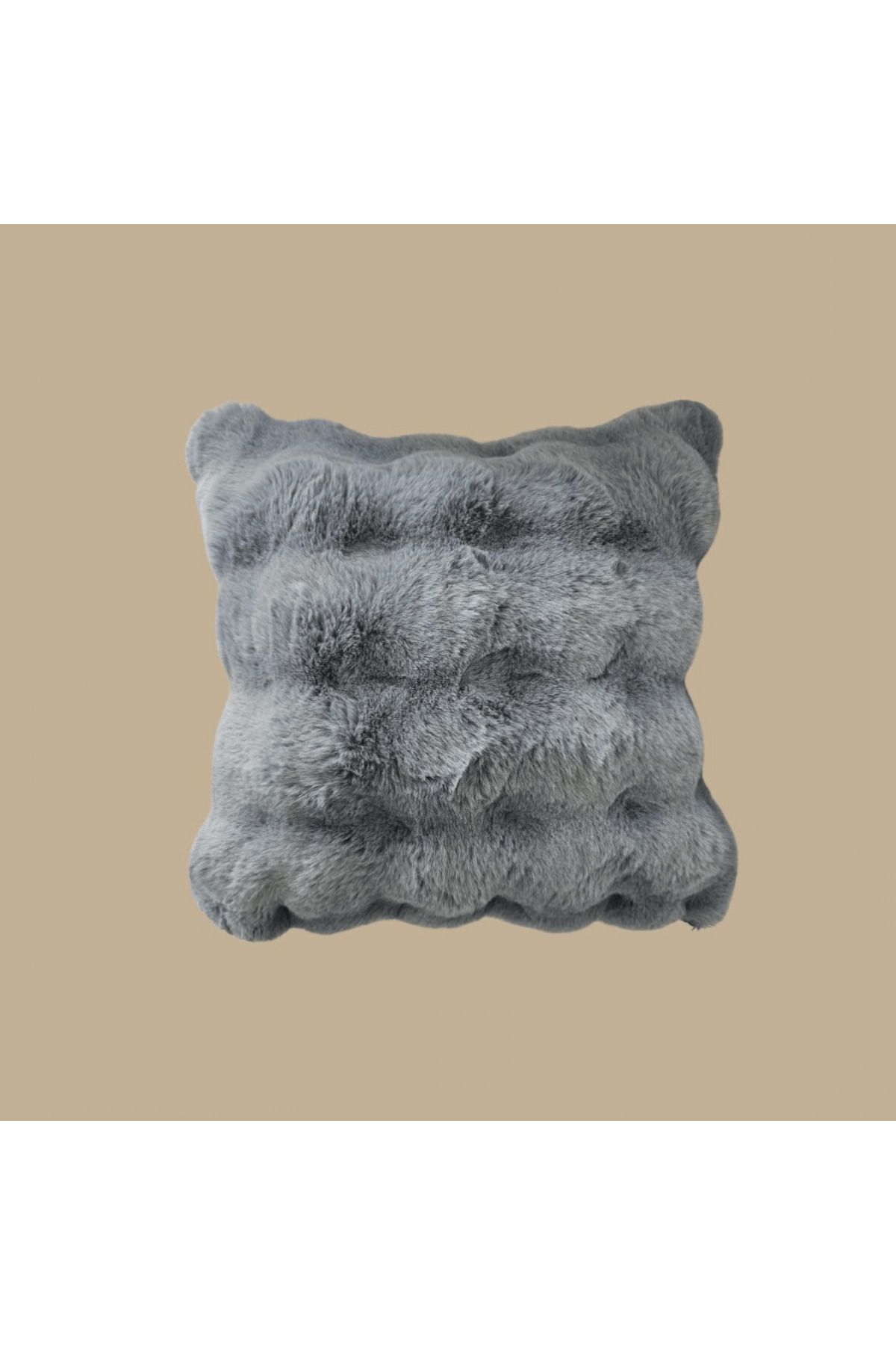 Comfy Sloth Antrasit Peluş Kırlent Kılıfı - BOBBLE