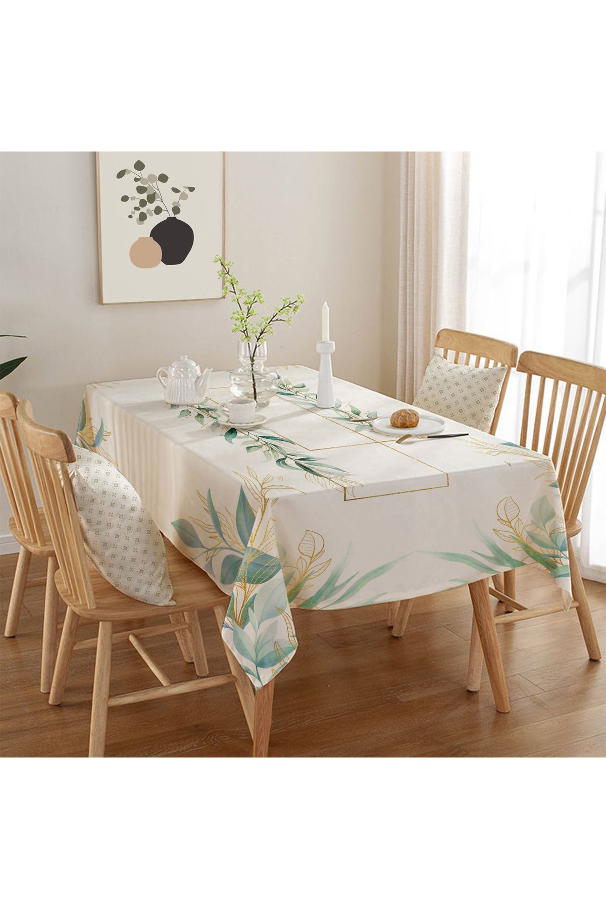 Rell Home Dertsiz Masa Örtüsü,Şantuk Kumaş,Leke Tutmayan Model