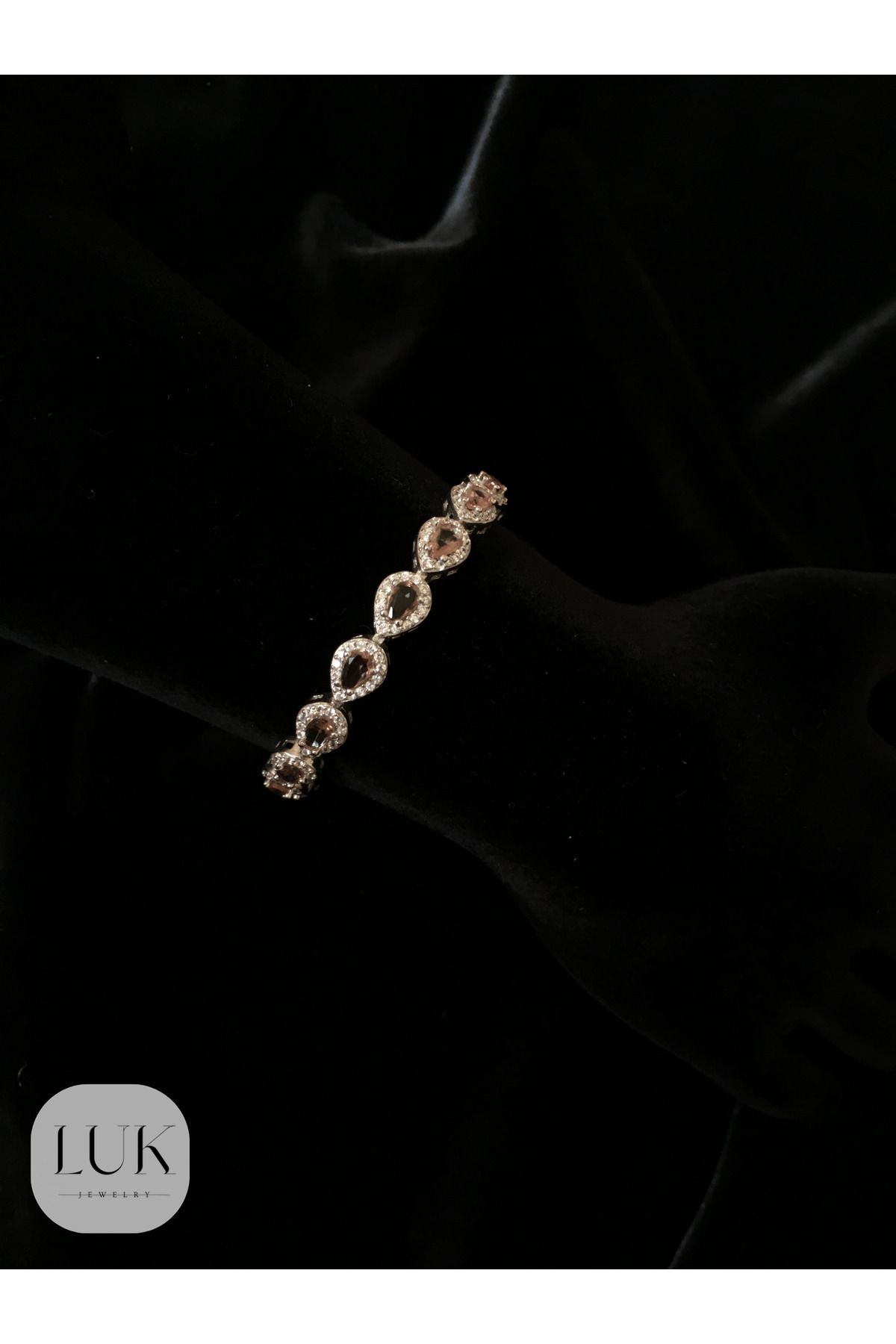 LUK JEWELRY 925 AYAR RENKLİ DAMLA BİLEKLİK