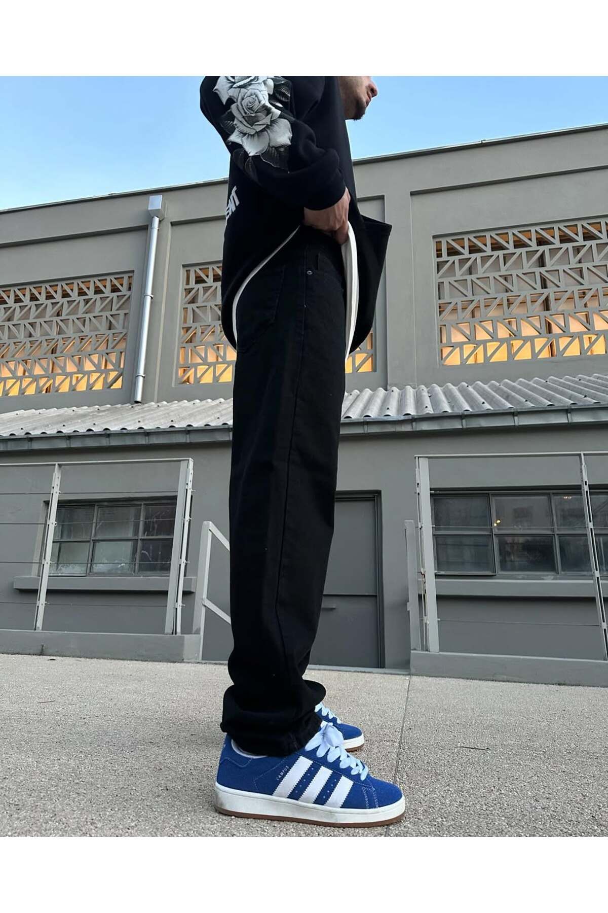 DORAJEANS SİYAH BAGGY FİT PANTOLON
