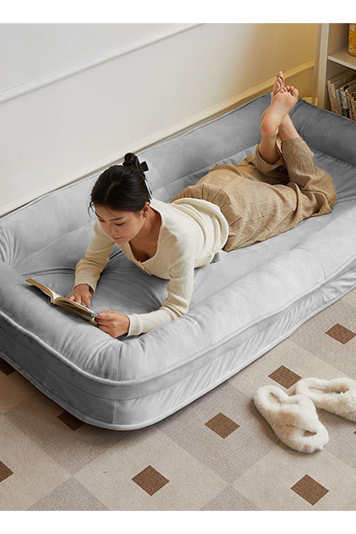 sharpdo-Modern Home Single Sofa, Can Lie down and Sleep, Reclining Tatami 3