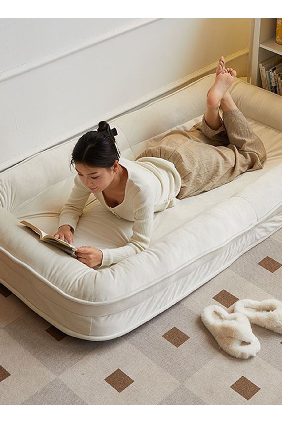 sharpdo-Modern Home Single Sofa, Can Lie down and Sleep, Reclining Tatami 4